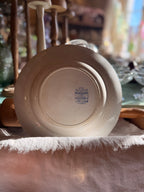 Assiettes plates Clairefontaine, terre de fer
