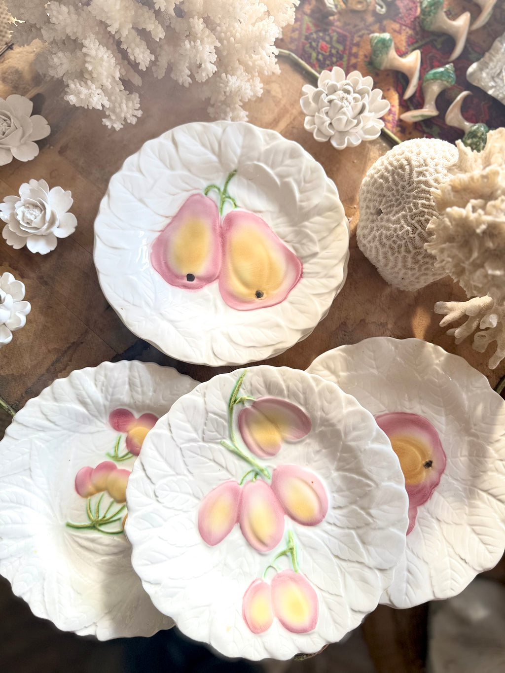 Assiettes à dessert aux fruits de Sarreguemines - Le boudoir luxe de Solenn