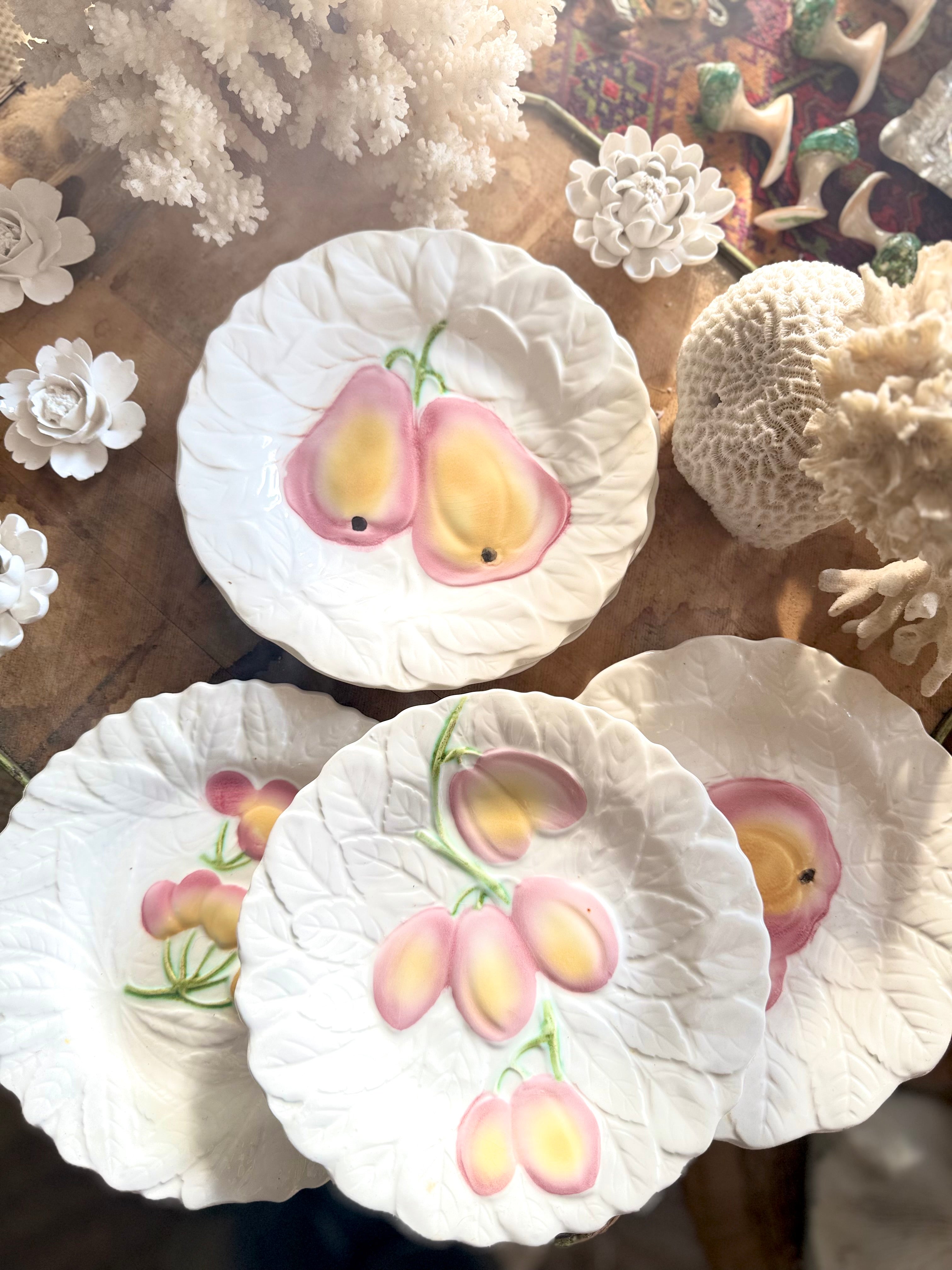 Assiettes à dessert aux fruits de Sarreguemines - Le boudoir luxe de Solenn