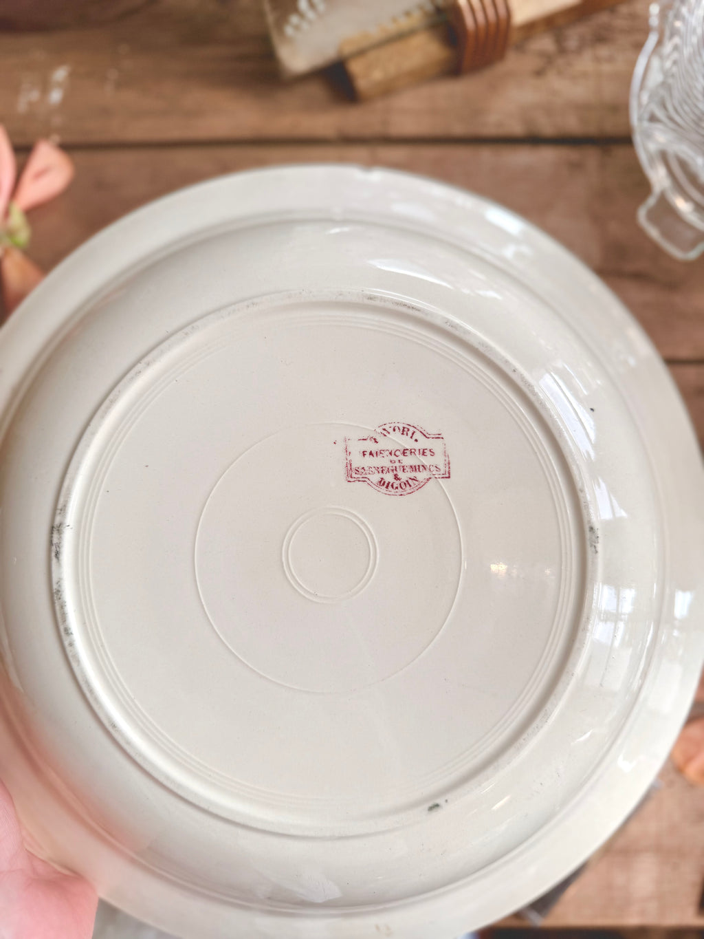 « Favori », plat rond creux. Sarreguemines