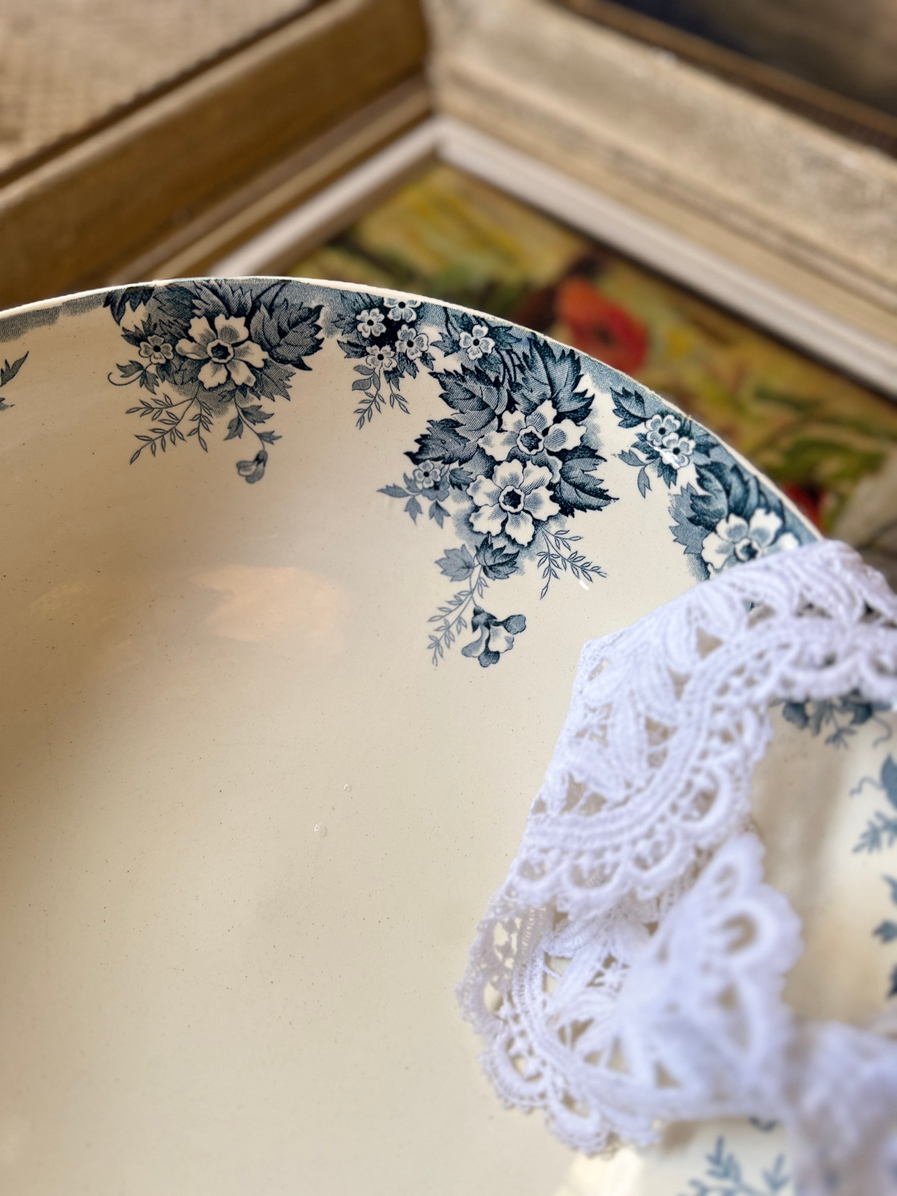 Grand saladier en terre de fer Saint Amand - Le boudoir luxe de Solenn