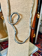 Sautoir vintage maille « snake » - Le boudoir luxe de Solenn