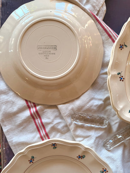 Petites assiettes « Arromanches » Digoin Sarreguemines