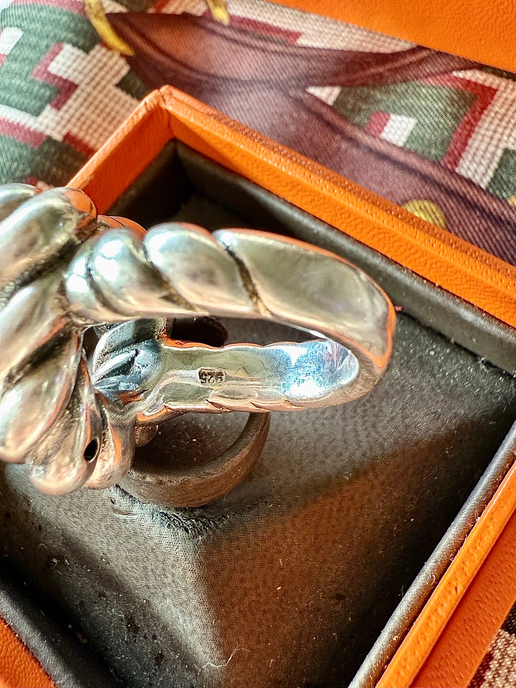 Bague ficelle en argent - Le boudoir luxe de Solenn