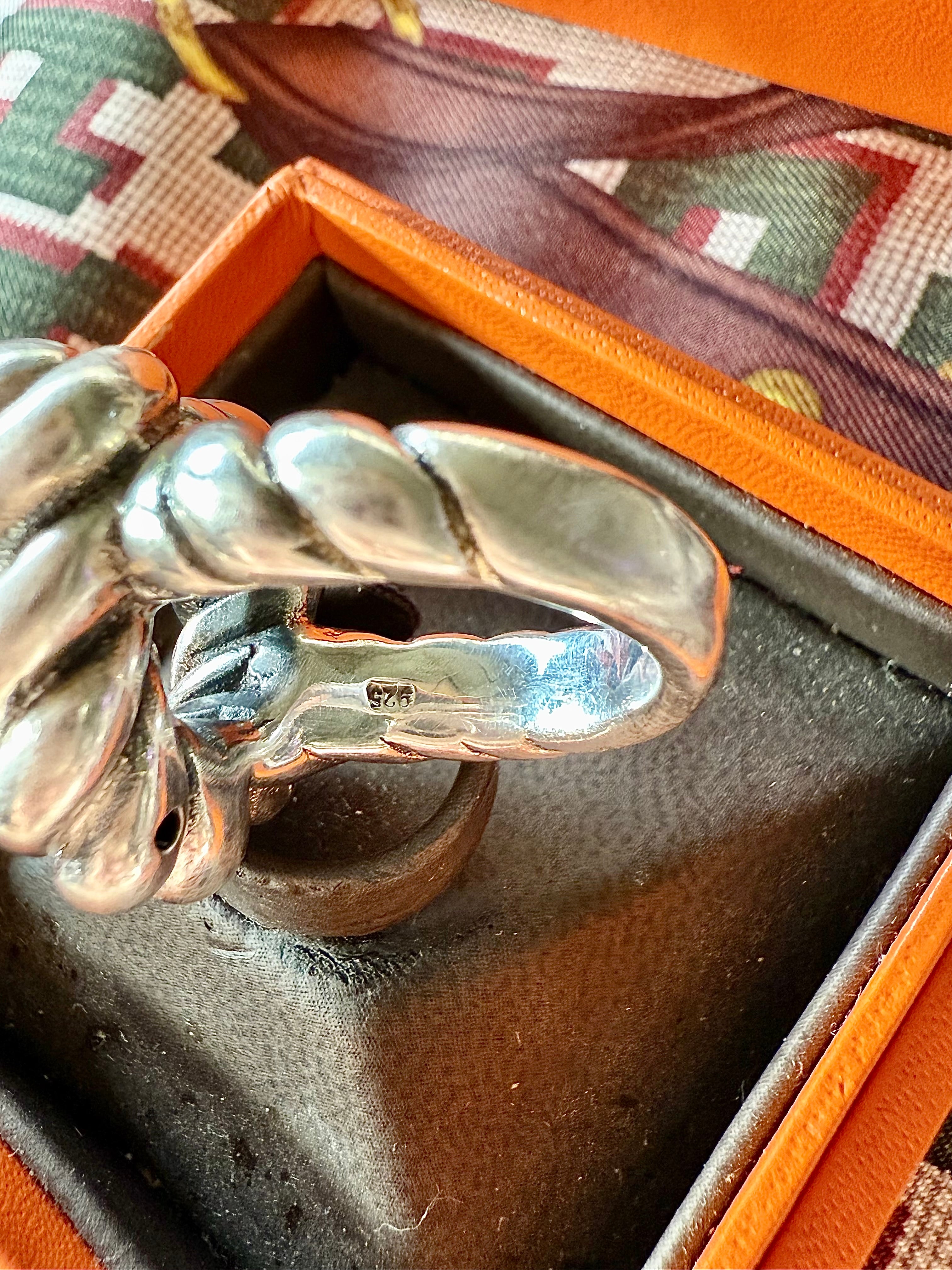 Bague ficelle en argent - Le boudoir luxe de Solenn