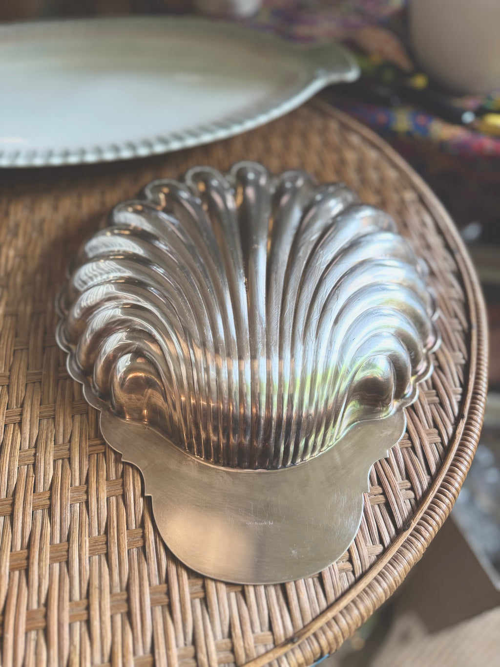 Plat Christofle en métal argenté