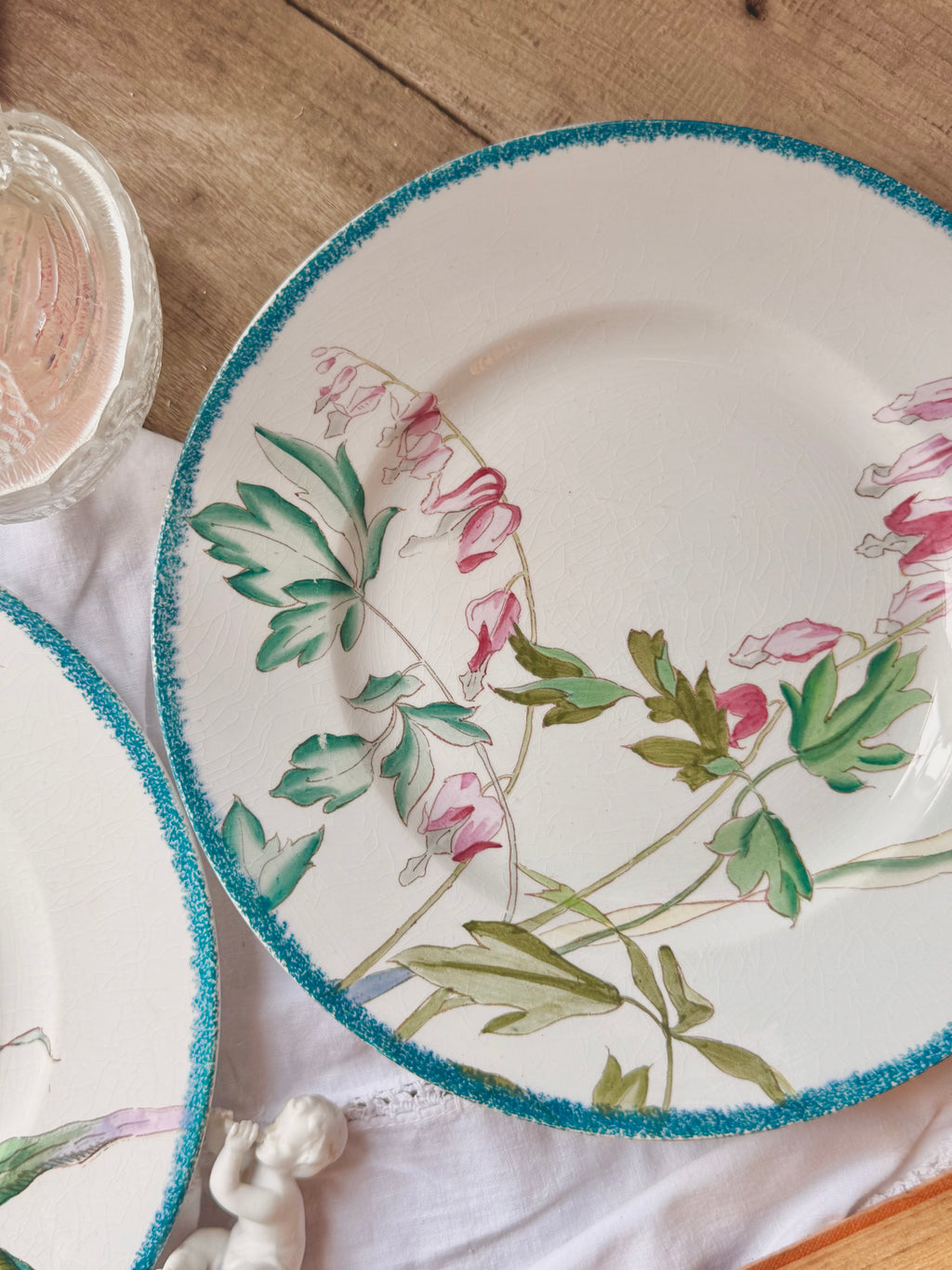 Assiette Sarreguemines cœurs de Marie « Bouquets » 1880-1890.