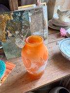 Vase Gallé, art nouveau aux anémones.