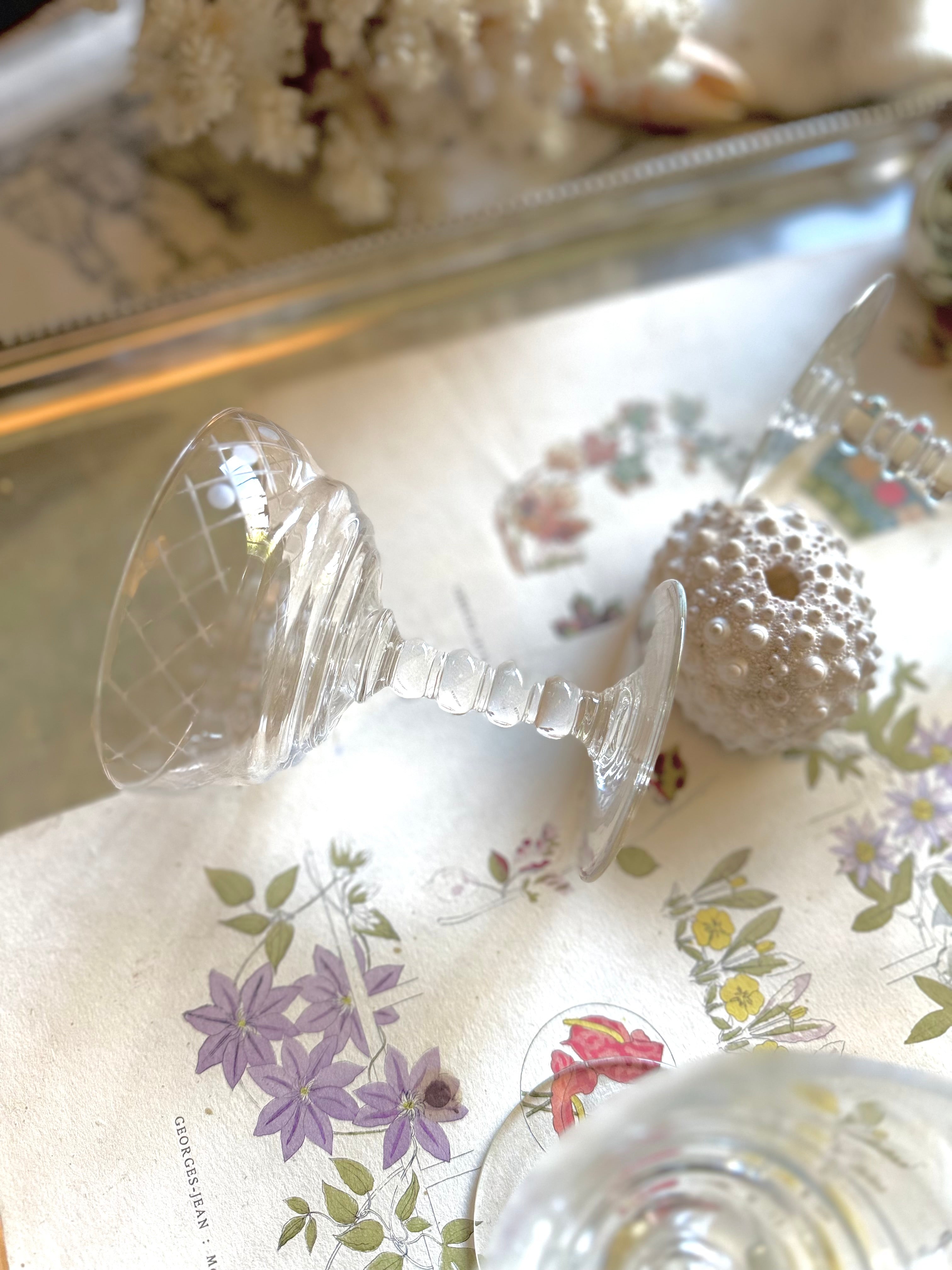 Service art déco en cristal ciselé