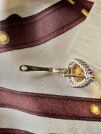 Boucles d’oreilles argent et citrine - Le boudoir luxe de Solenn