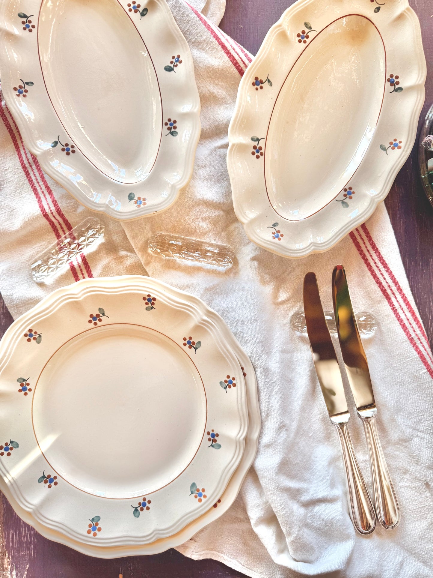 Petites assiettes « Arromanches » Digoin Sarreguemines