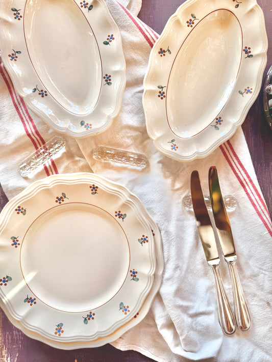 Petites assiettes « Arromanches » Digoin Sarreguemines