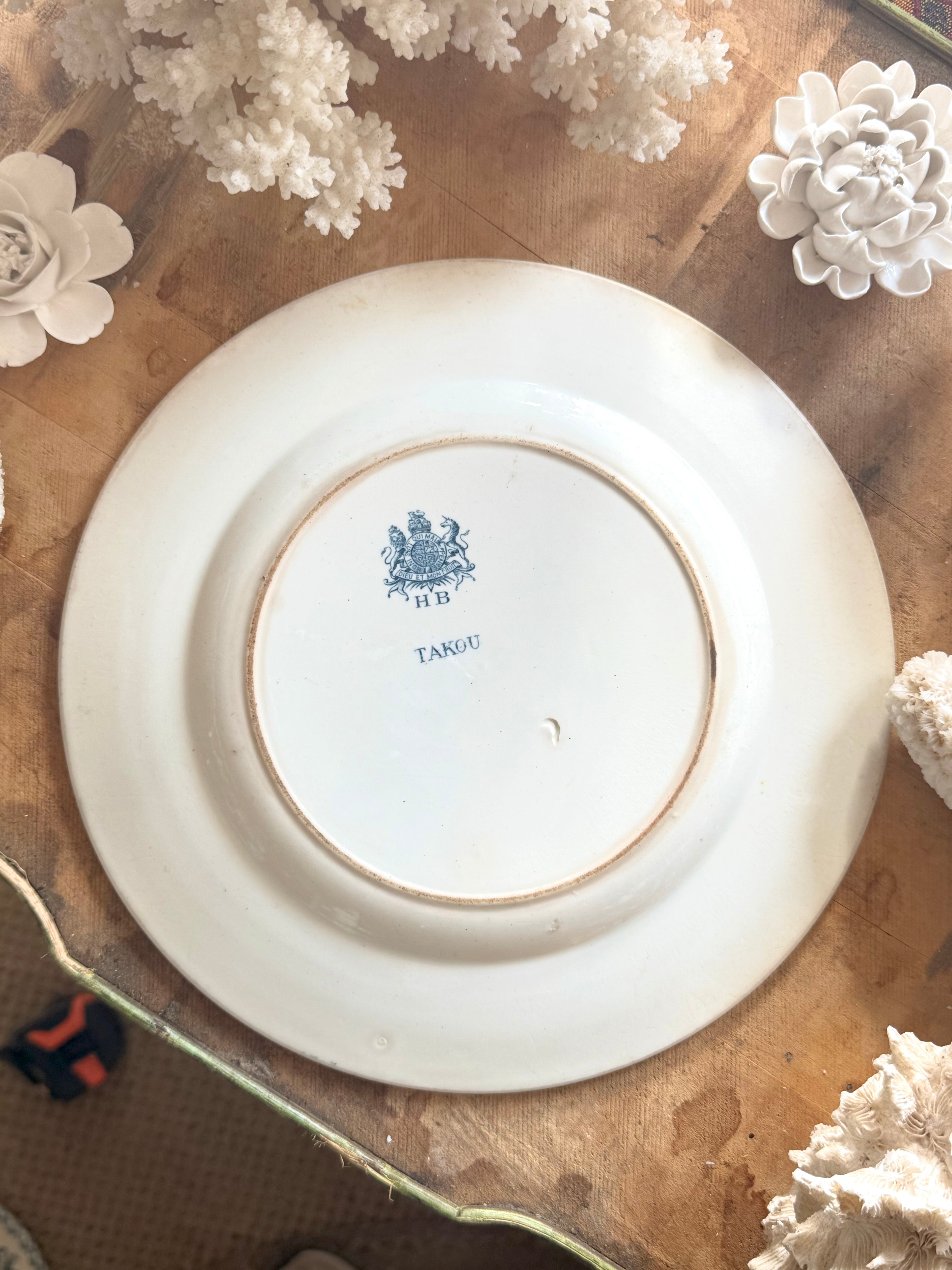 Rare assiette Hyppolyte Boulenger modèle « Takou » - Le boudoir luxe de Solenn