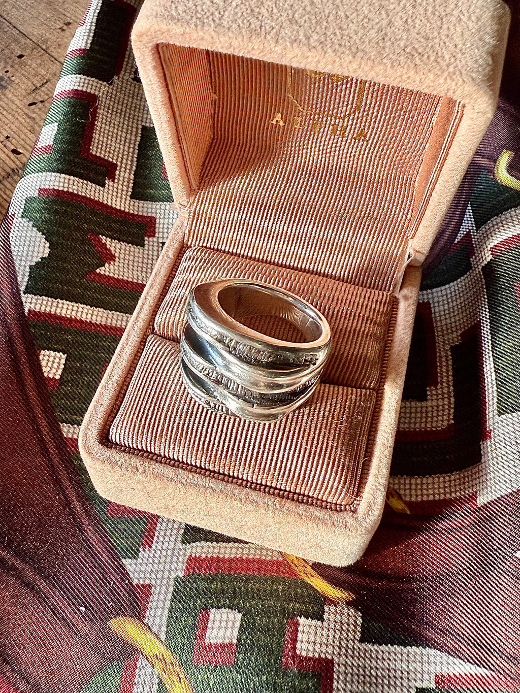Bague asymétrique en argent - Le boudoir luxe de Solenn