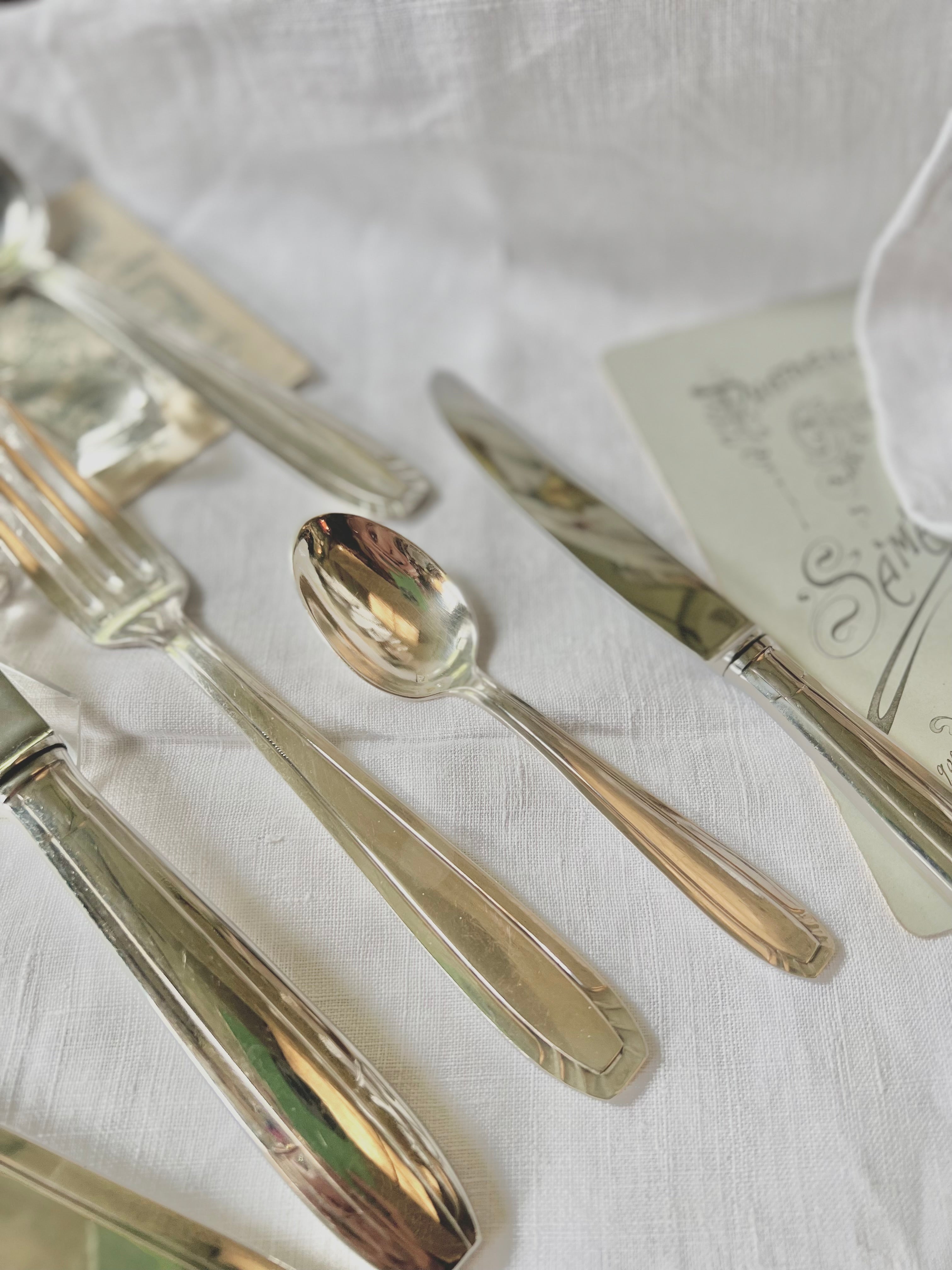 Ménagère Art Déco, métal argenté - Le boudoir luxe de Solenn