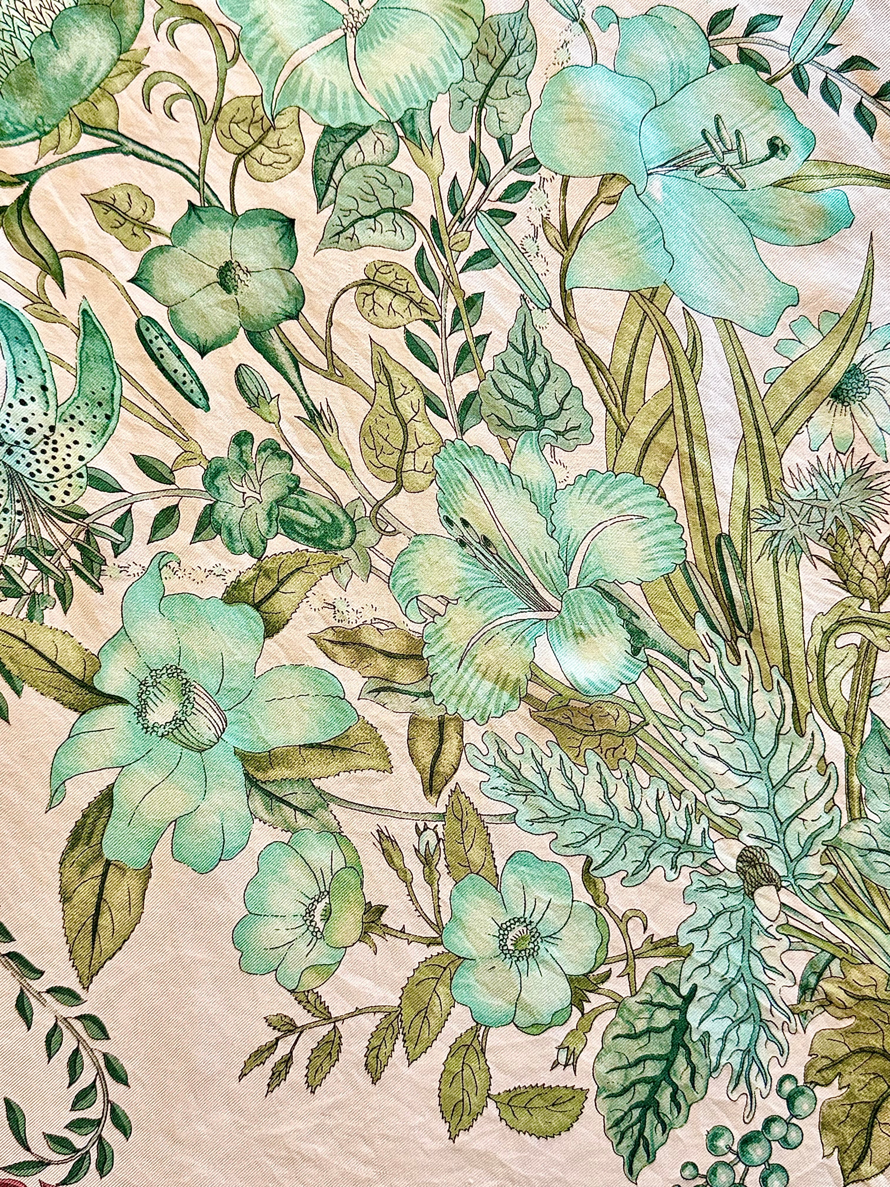 Foulard Gucci en soie, années 80. - Le boudoir luxe de Solenn