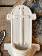 Bénitier Croix en céramique