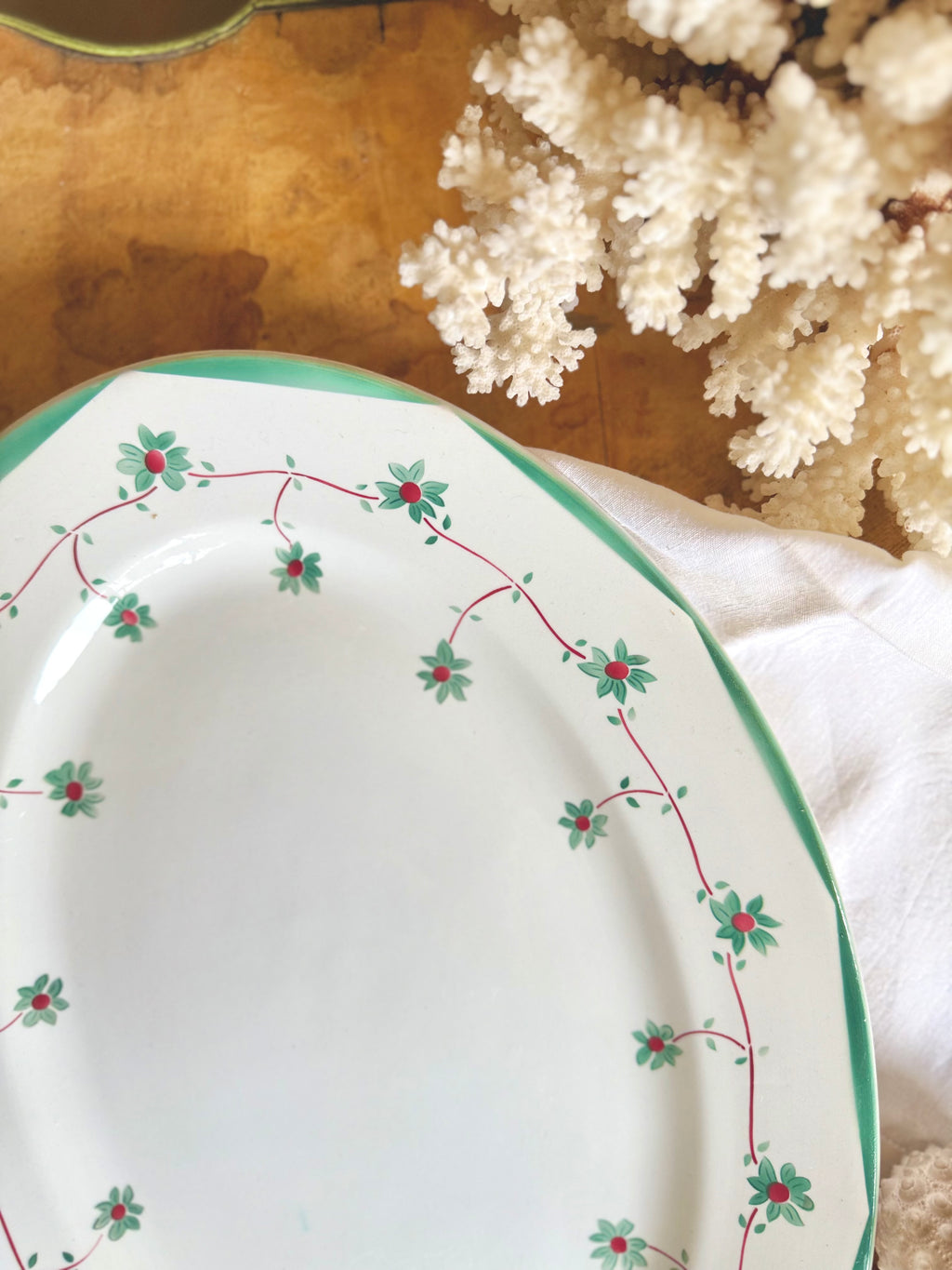 Plat ovale Creil et Montereau « Francine » - Le boudoir luxe de Solenn