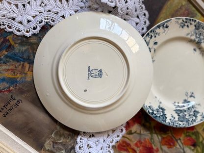 Assiettes plates Saint Amand, terre de fer