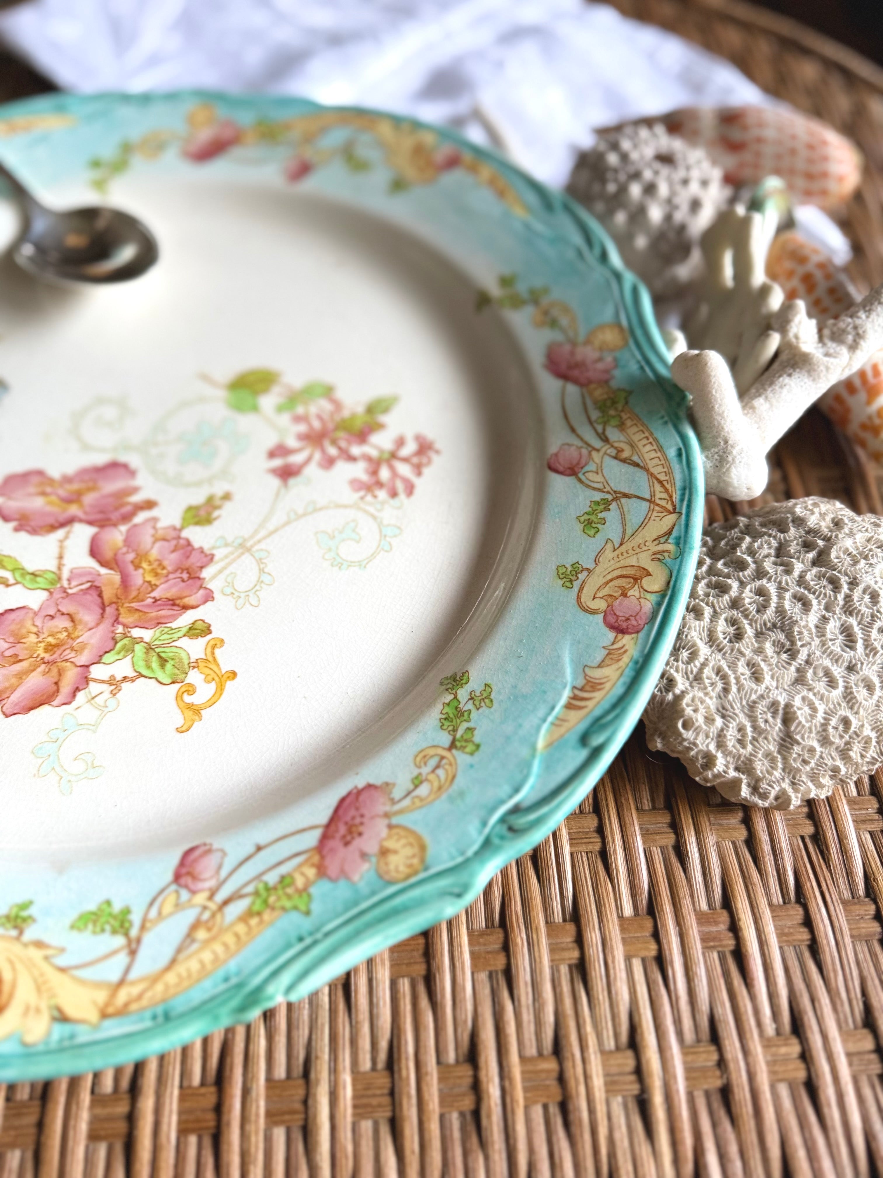 Grand plat Creil et Montereau « Saint Cloud » XIX ème