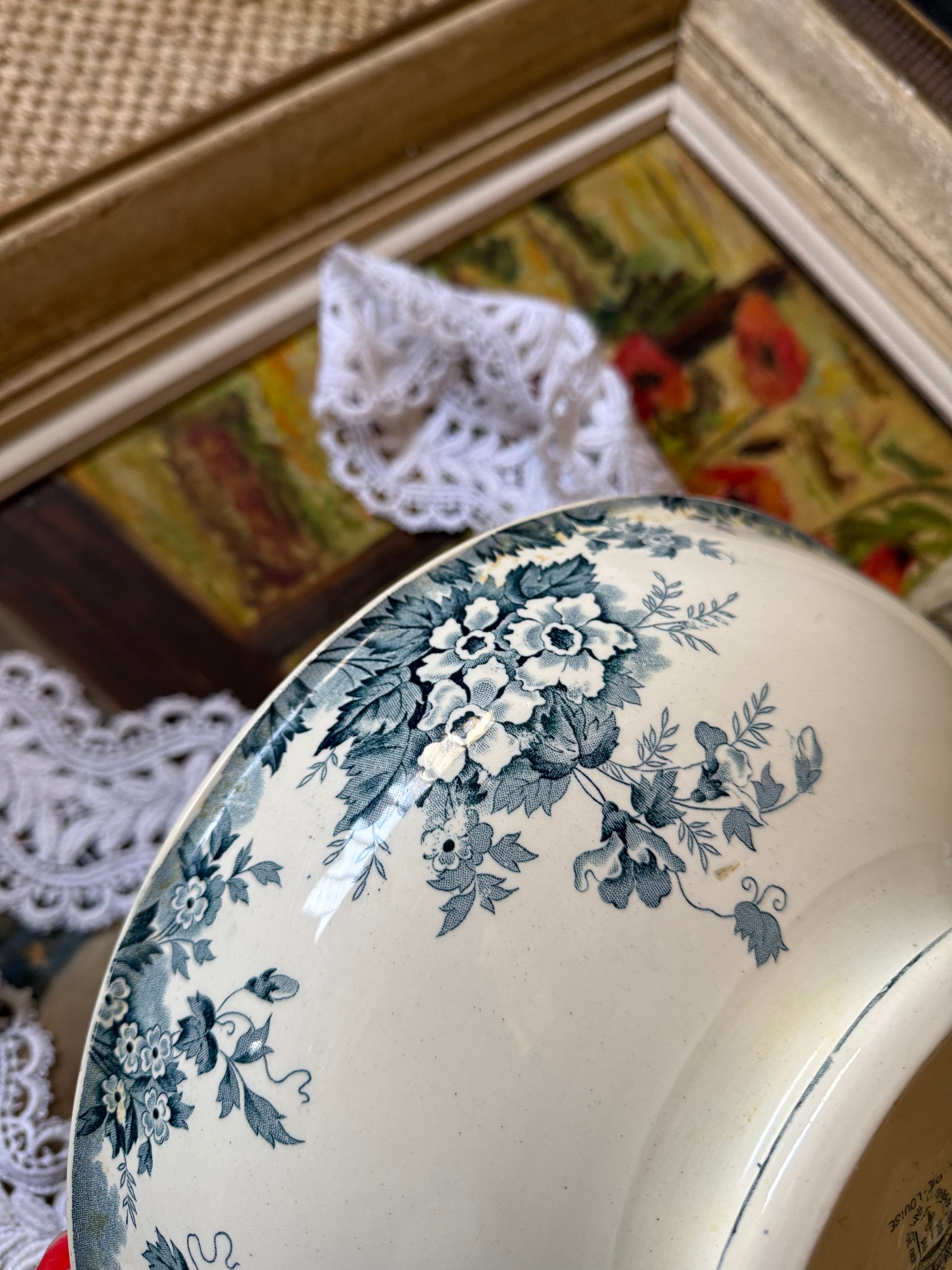 Grand saladier en terre de fer Saint Amand - Le boudoir luxe de Solenn