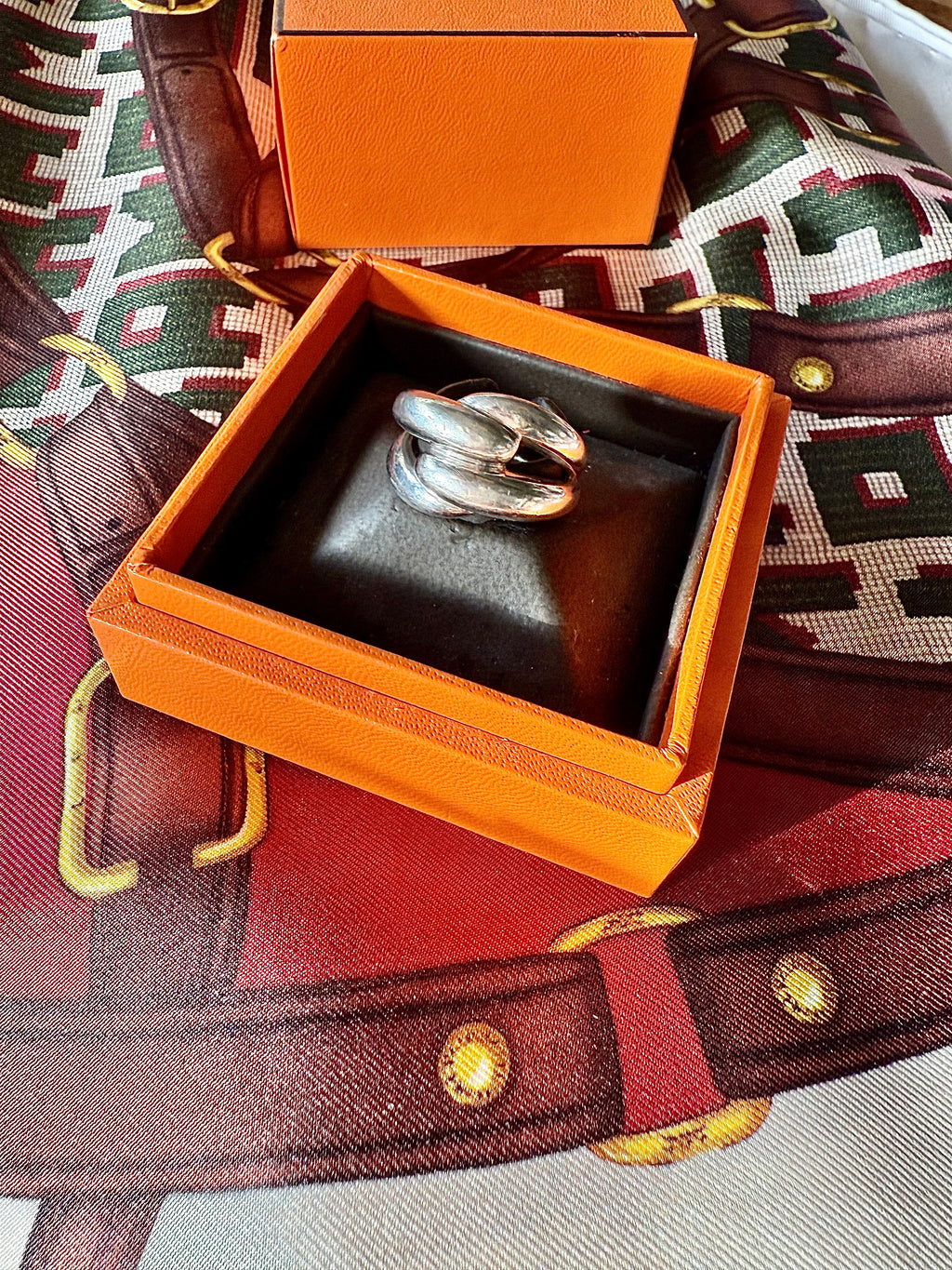 Bague noeud en argent - Le boudoir luxe de Solenn