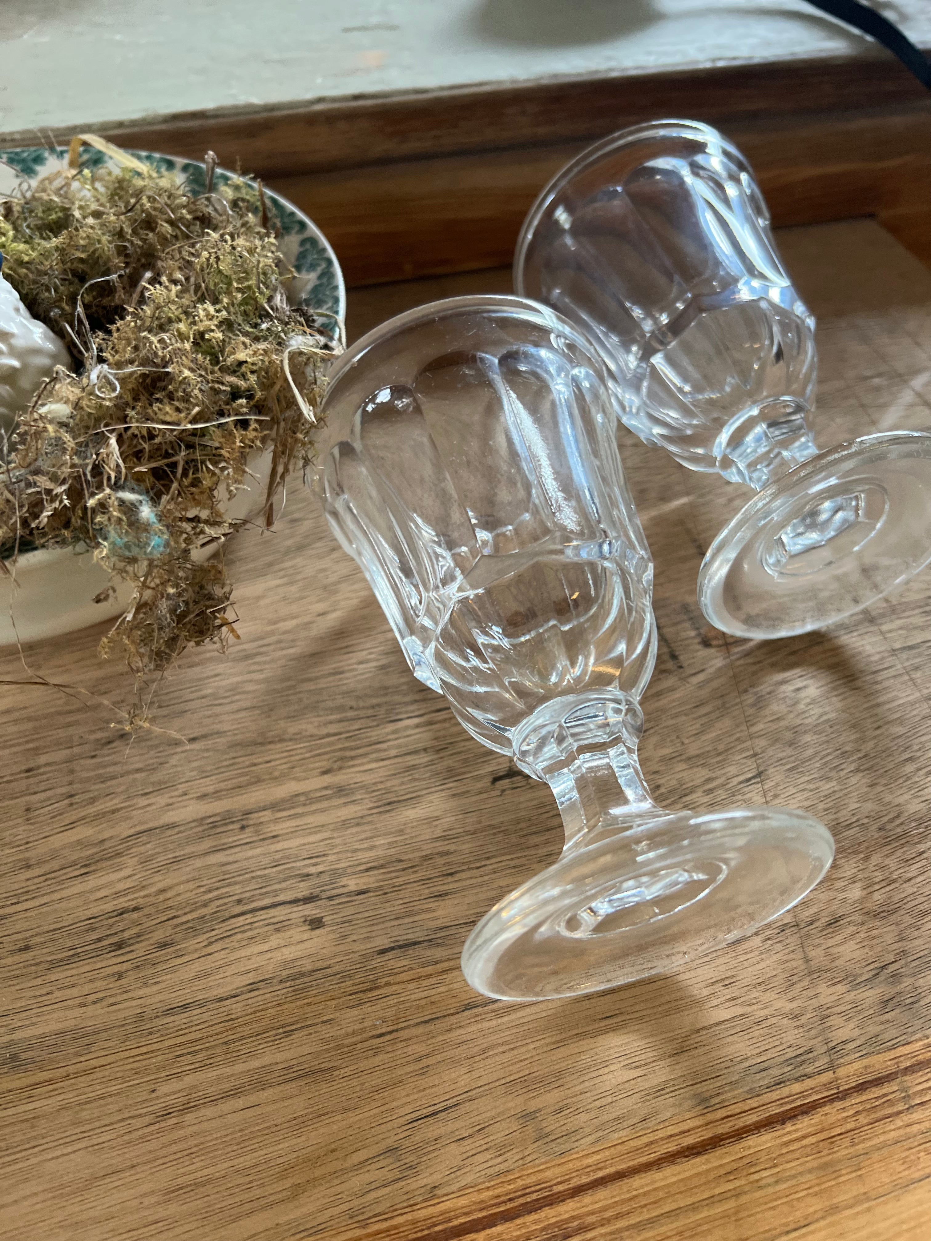 2 verres à bistrot vintage - Le boudoir luxe de Solenn