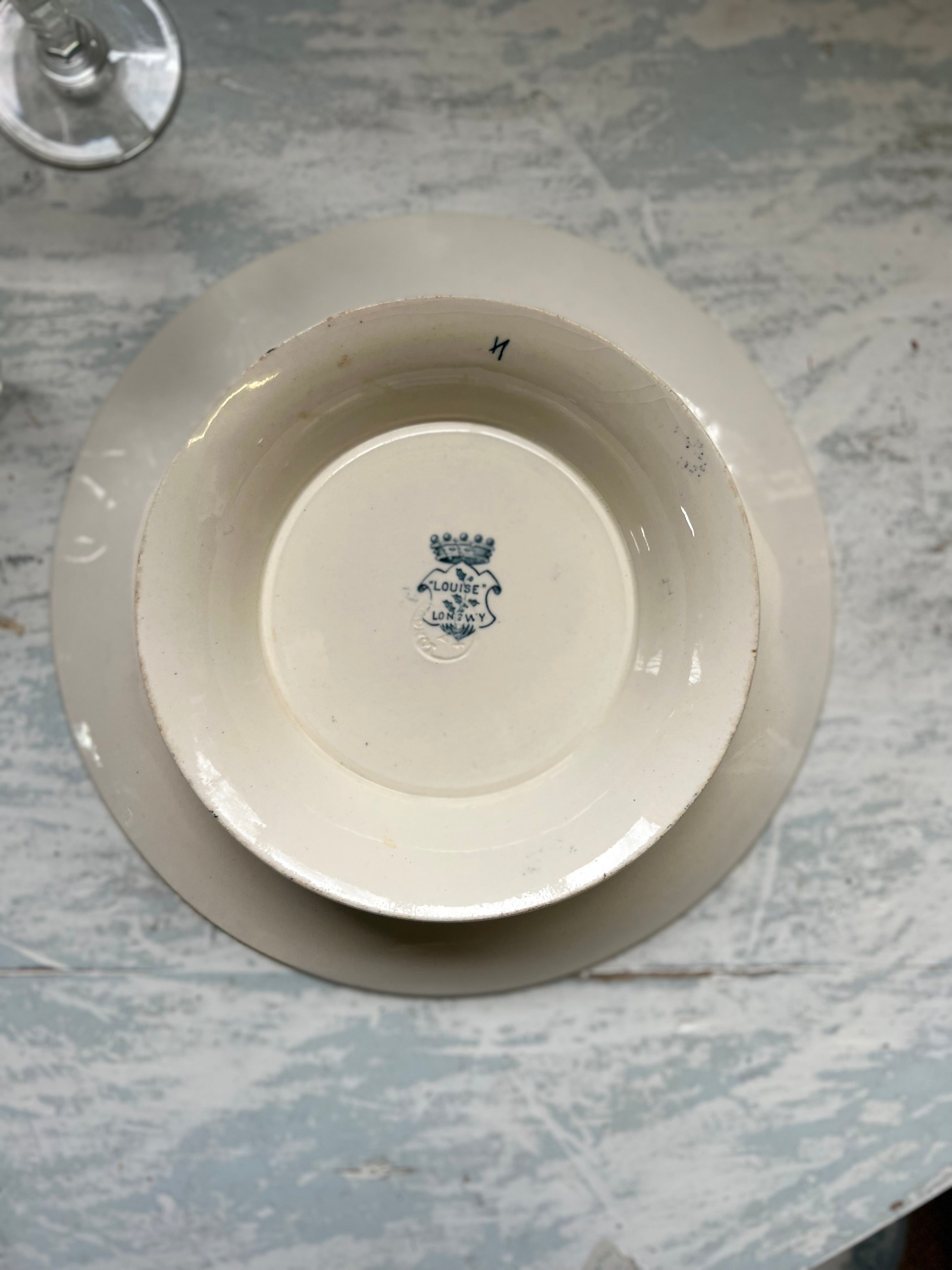 Assiette haute Longwy « Louise » - Le boudoir luxe de Solenn