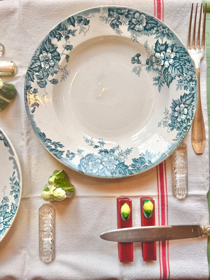 Assiettes creuses Marie-Louise, terre de fer