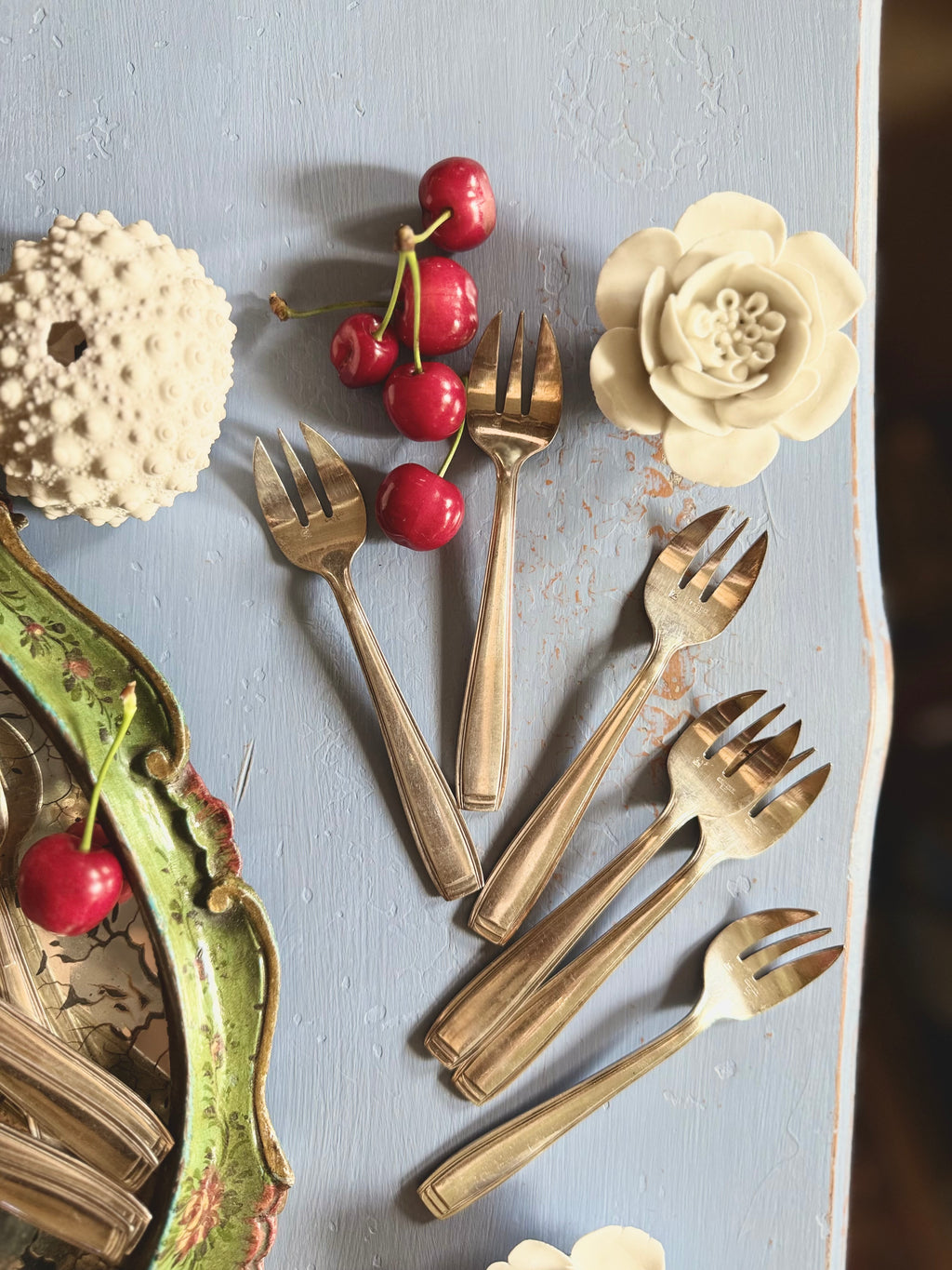 12 fourchettes à huîtres Ercuis