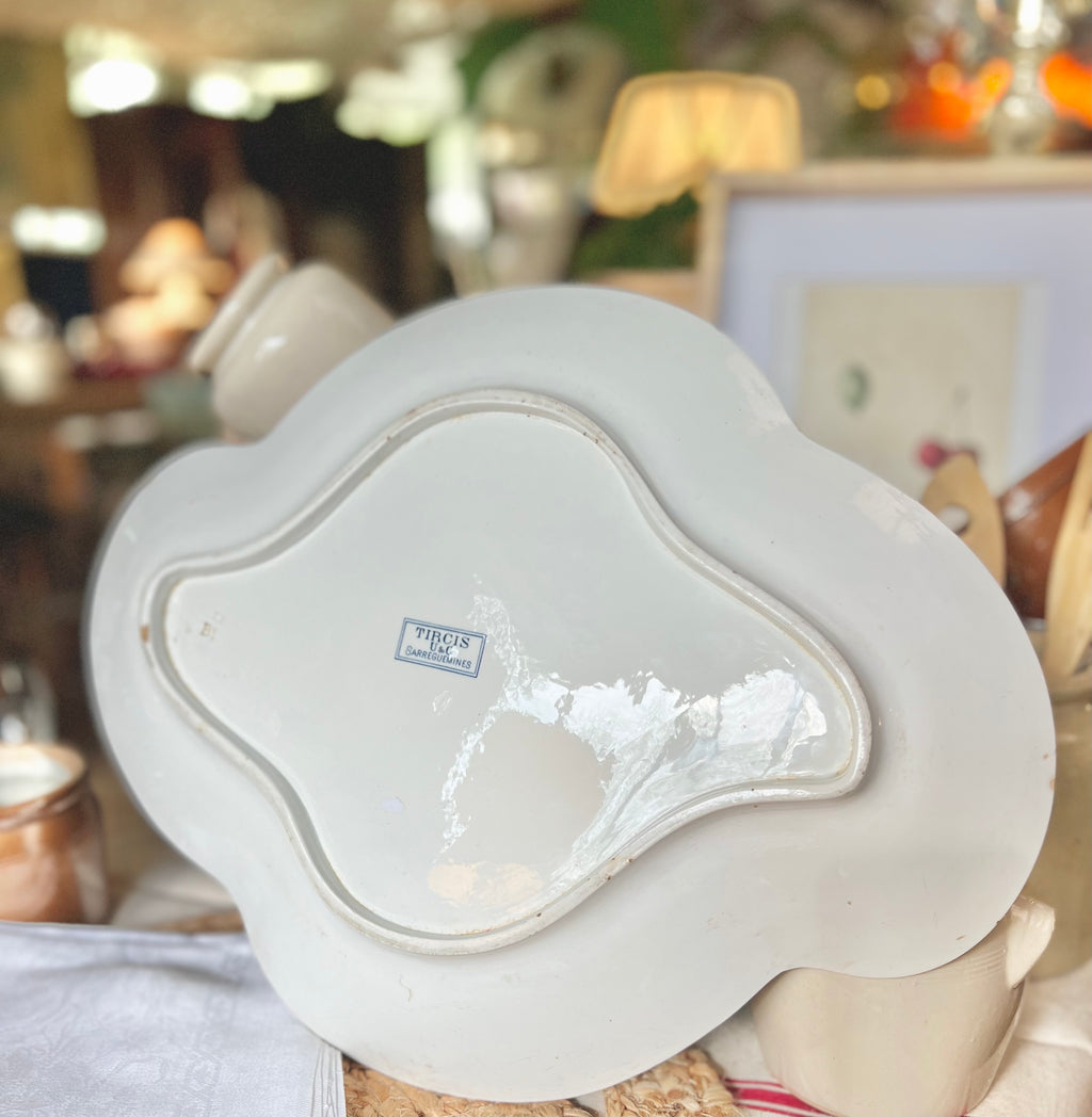 Grand plat Sarreguemines, « Tircis » - Le boudoir luxe de Solenn