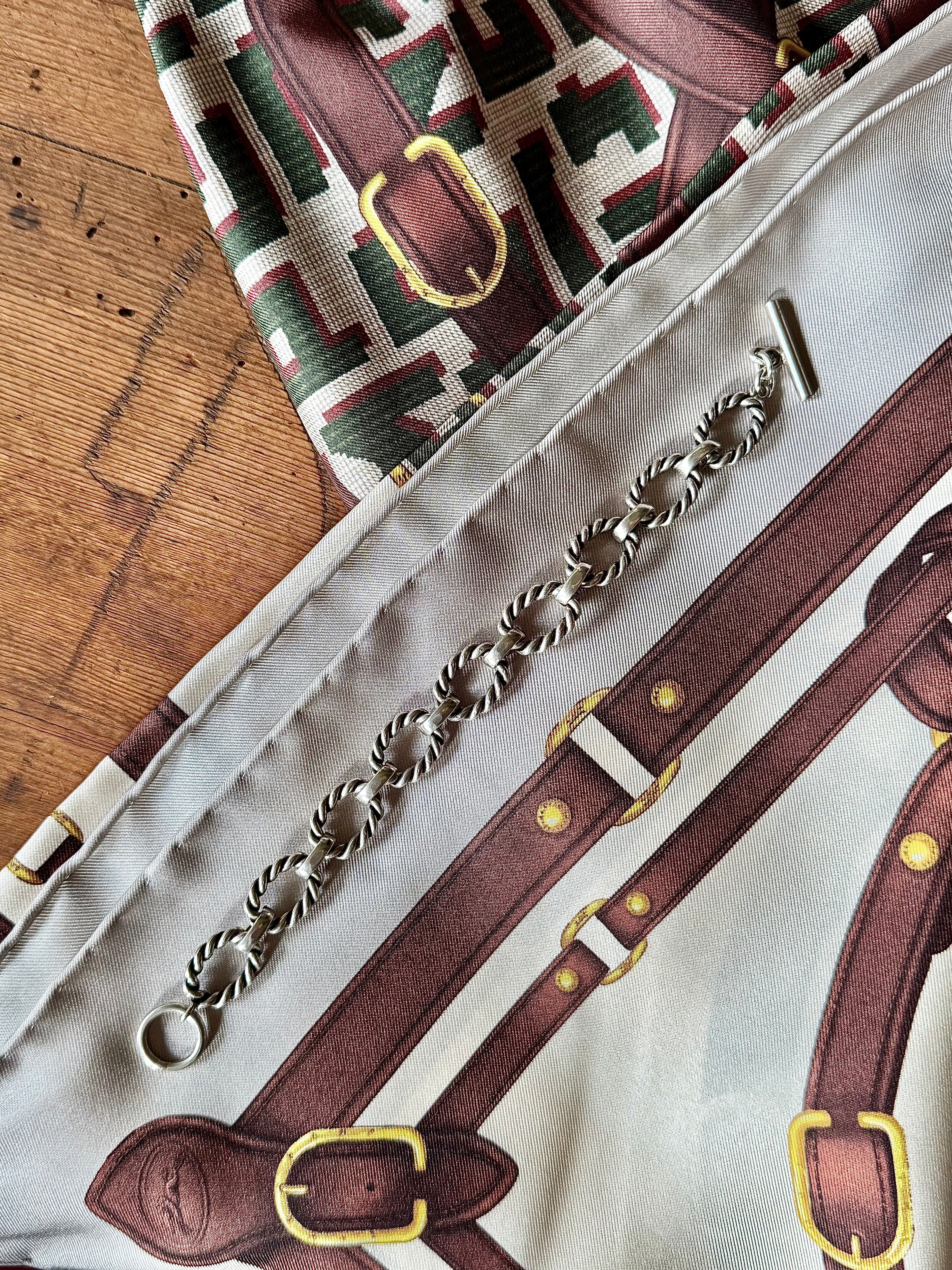 Bracelet style Hermès en argent - Le boudoir luxe de Solenn