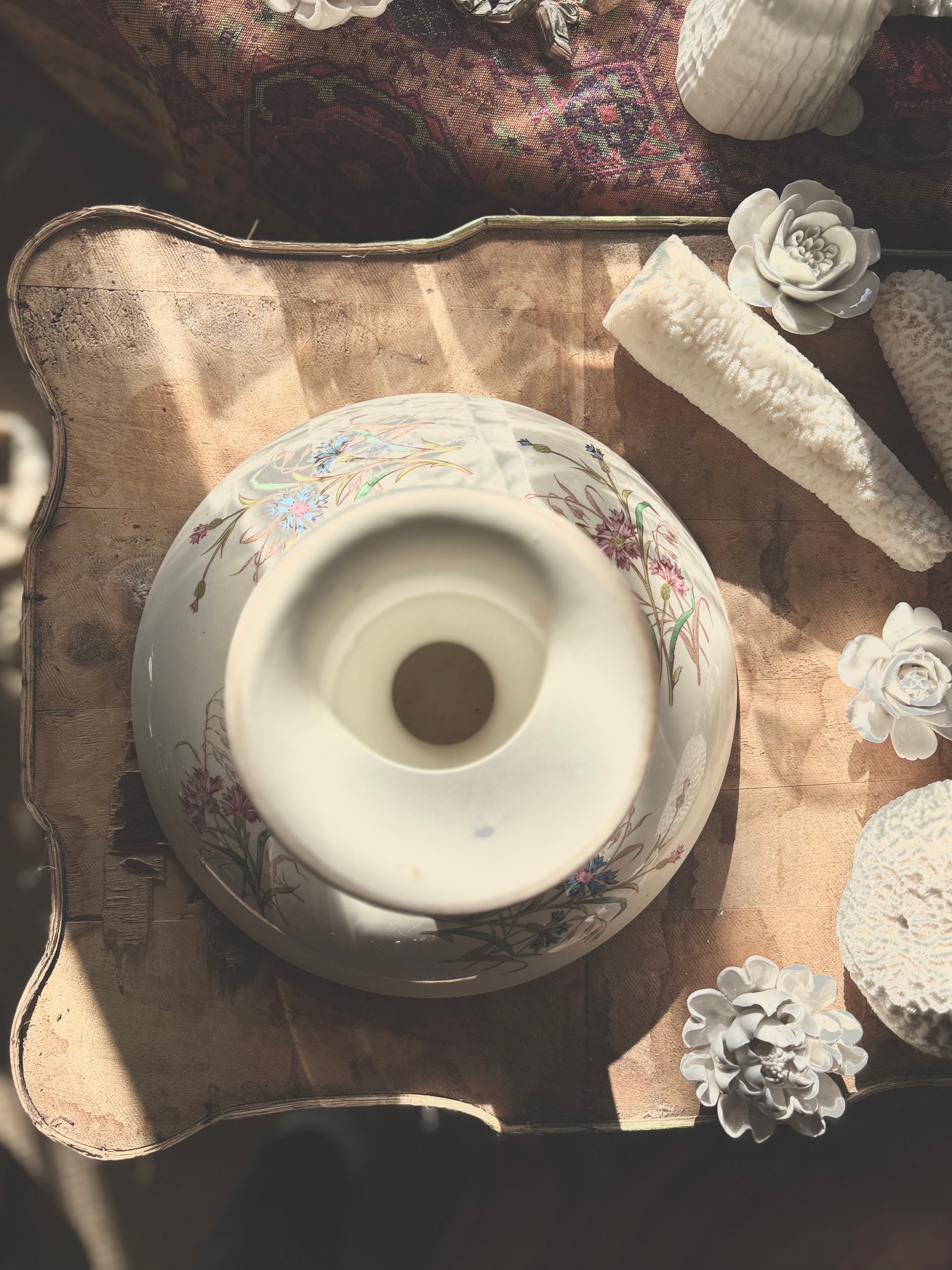 Compotier, Luneville modèle « Bleuet » - Le boudoir luxe de Solenn