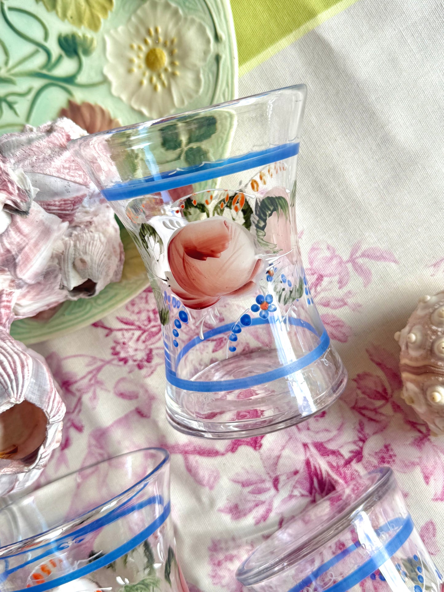 Verres émaillés XIX ème