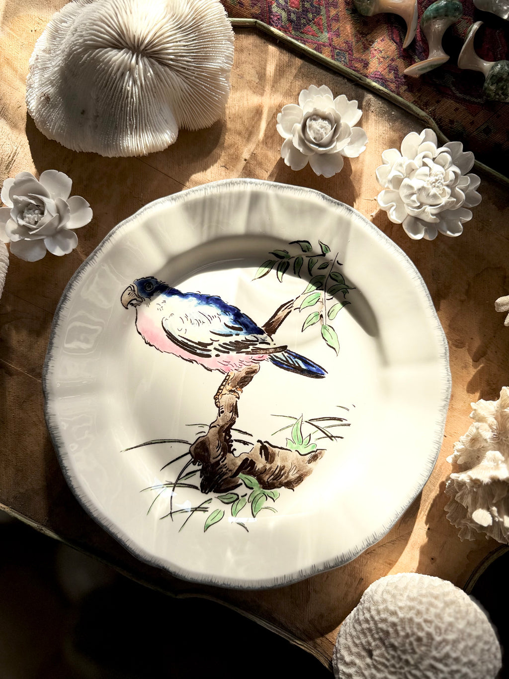 N: 27. assiette de collection « Les grands oiseaux » de Gien - Le boudoir luxe de Solenn