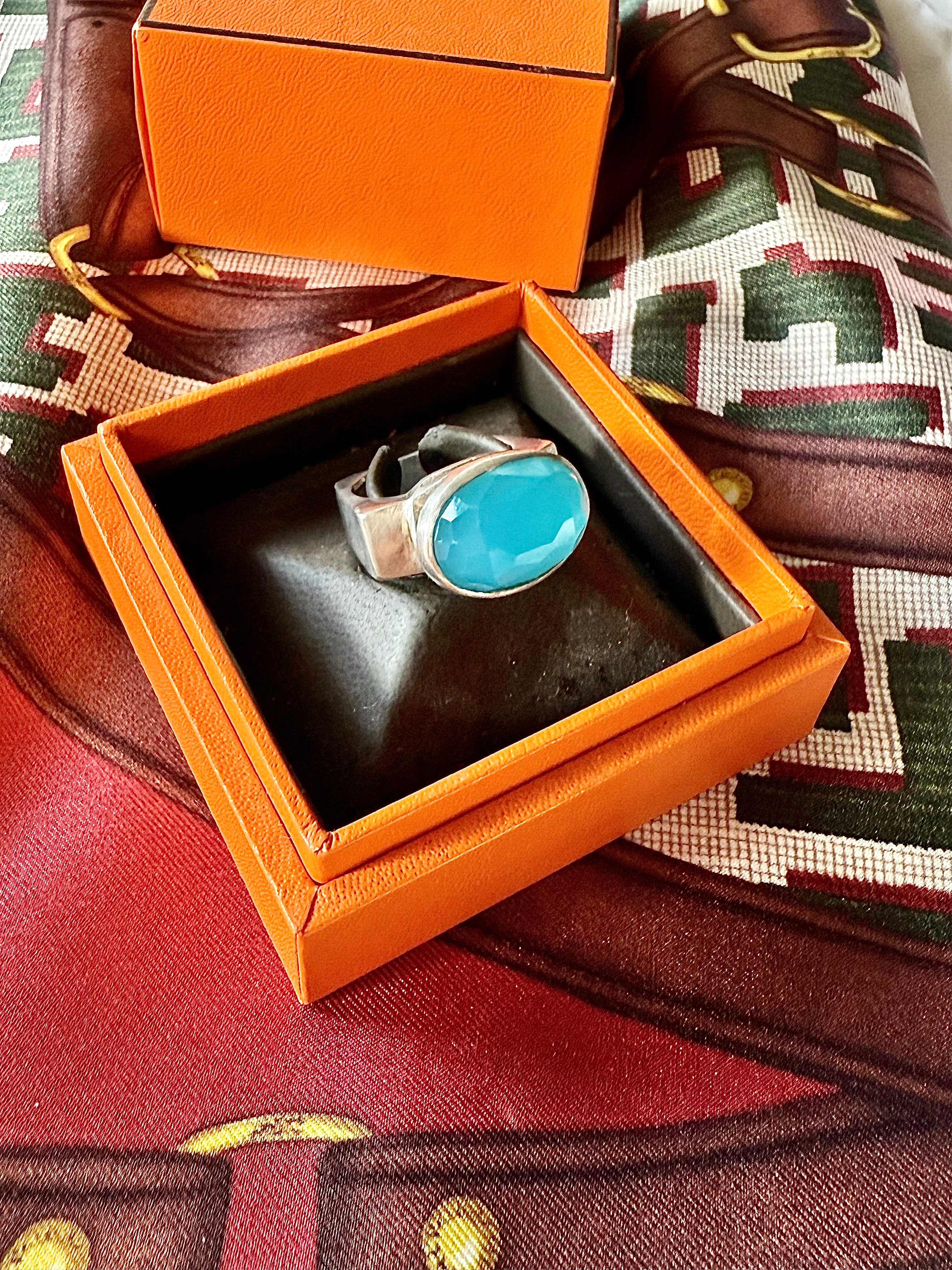 Bague art déco, argent et cristal taillé - Le boudoir luxe de Solenn