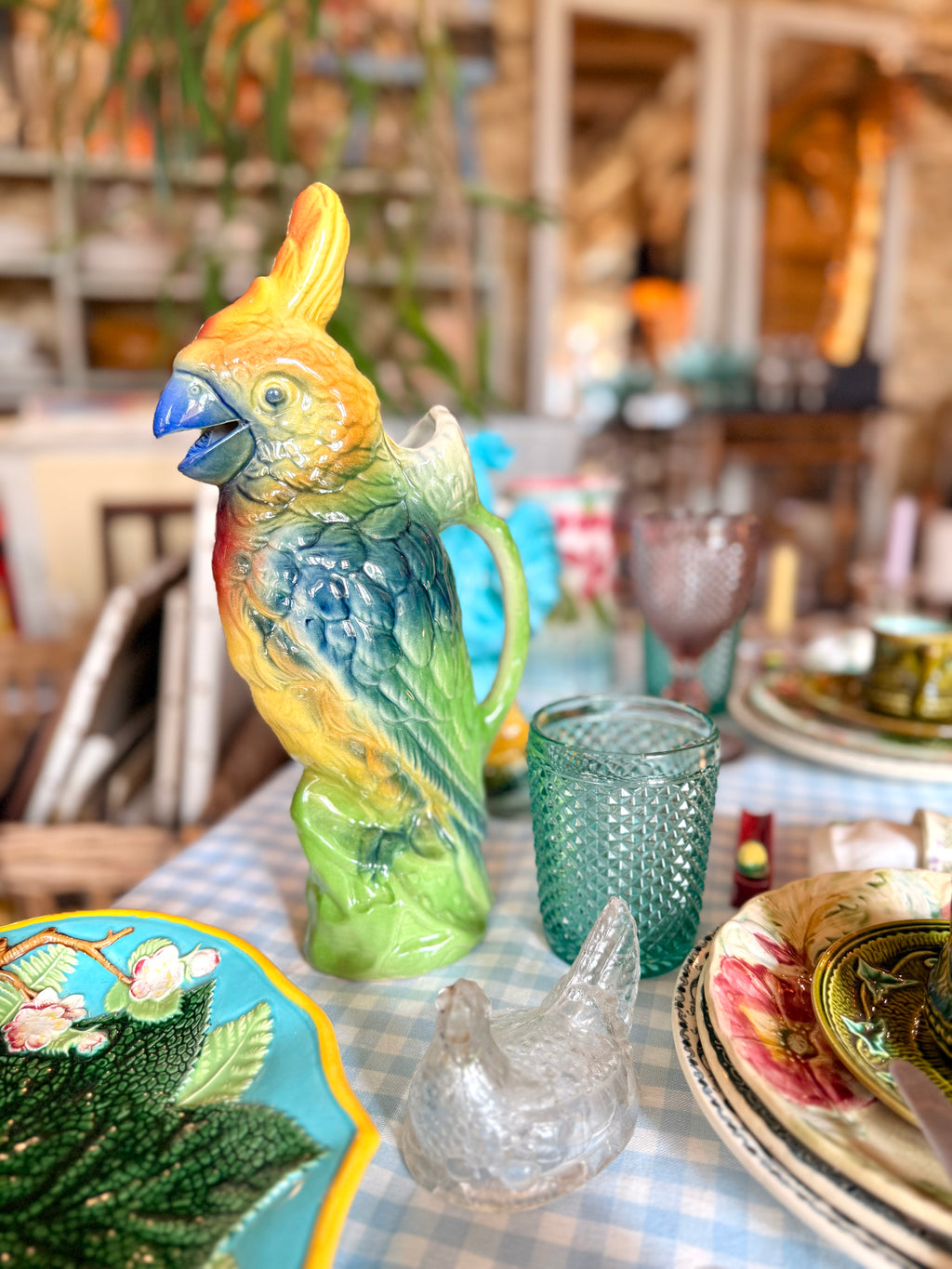 Pichet perroquet Saint Clément - Le boudoir luxe de Solenn