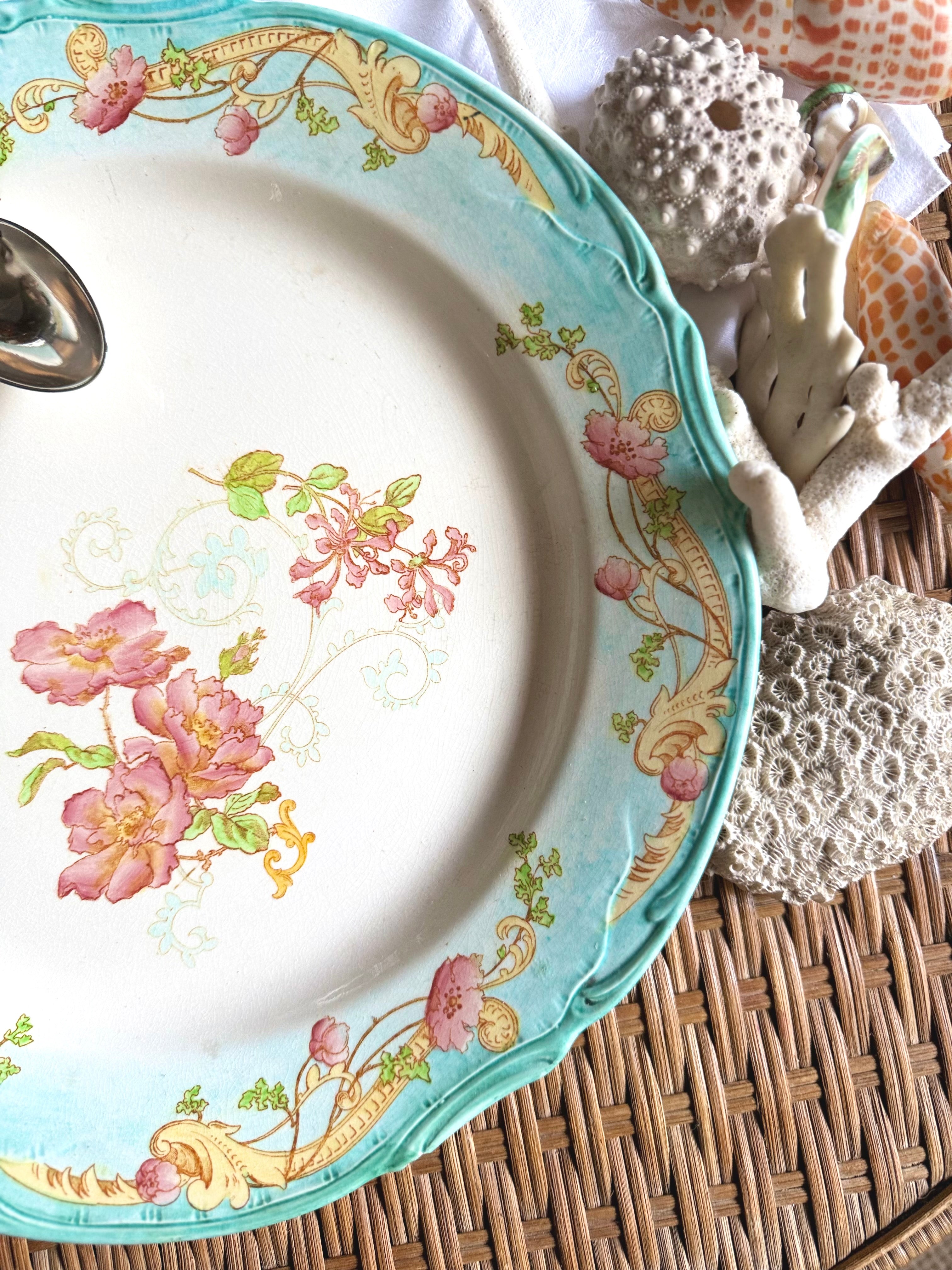 Grand plat Creil et Montereau « Saint Cloud » XIX ème