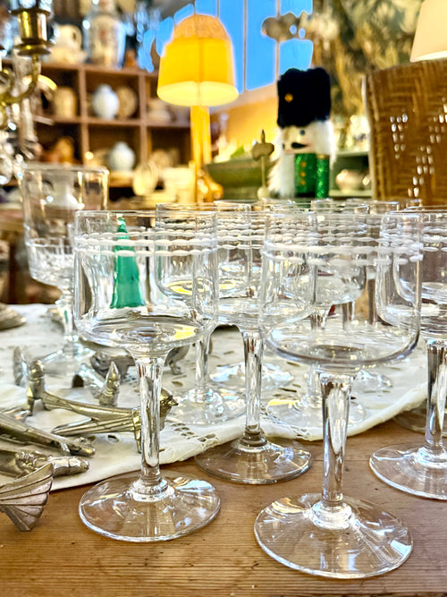 10 verres à vin blanc en cristal - Le boudoir luxe de Solenn