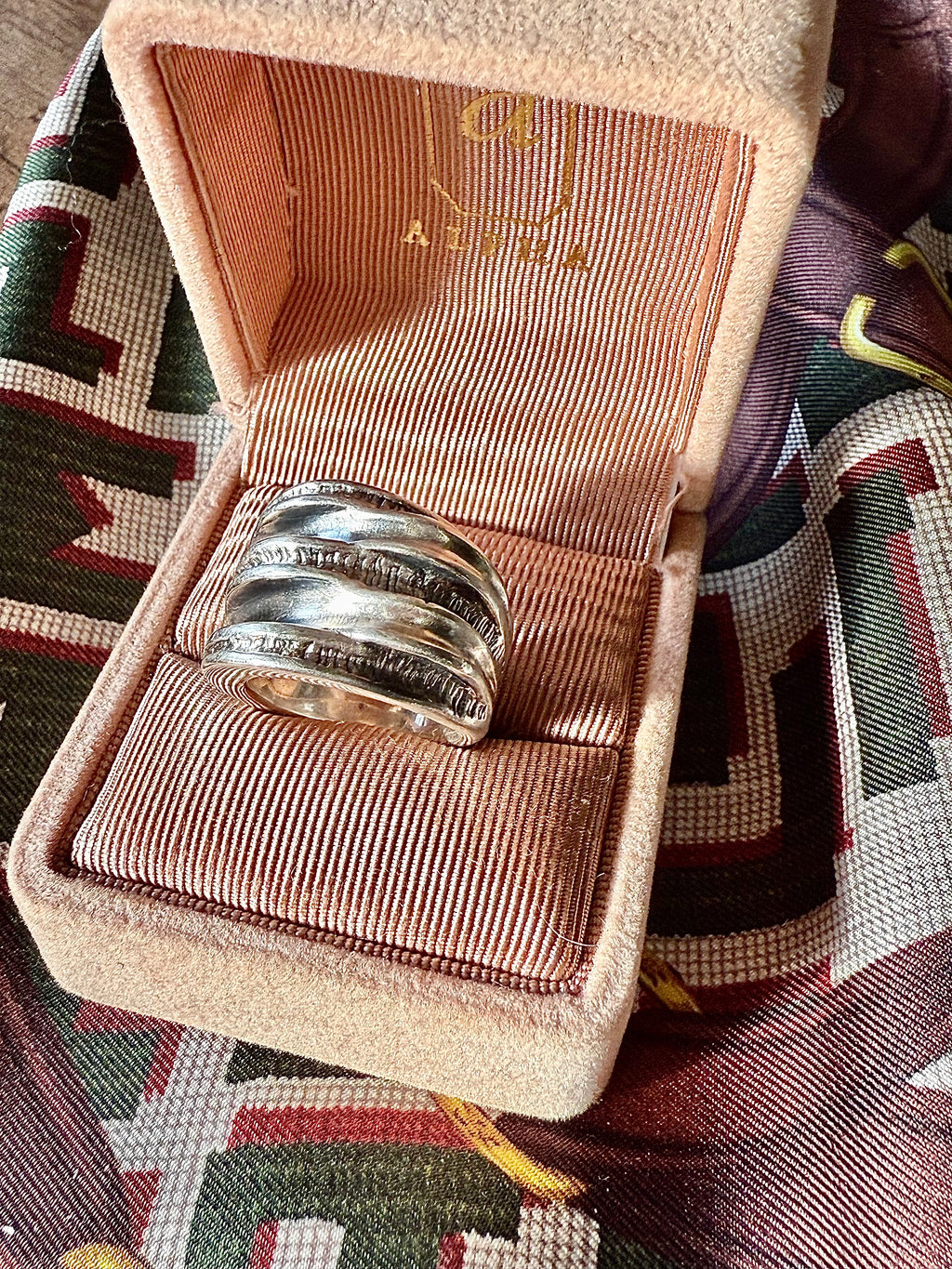 Bague asymétrique en argent - Le boudoir luxe de Solenn