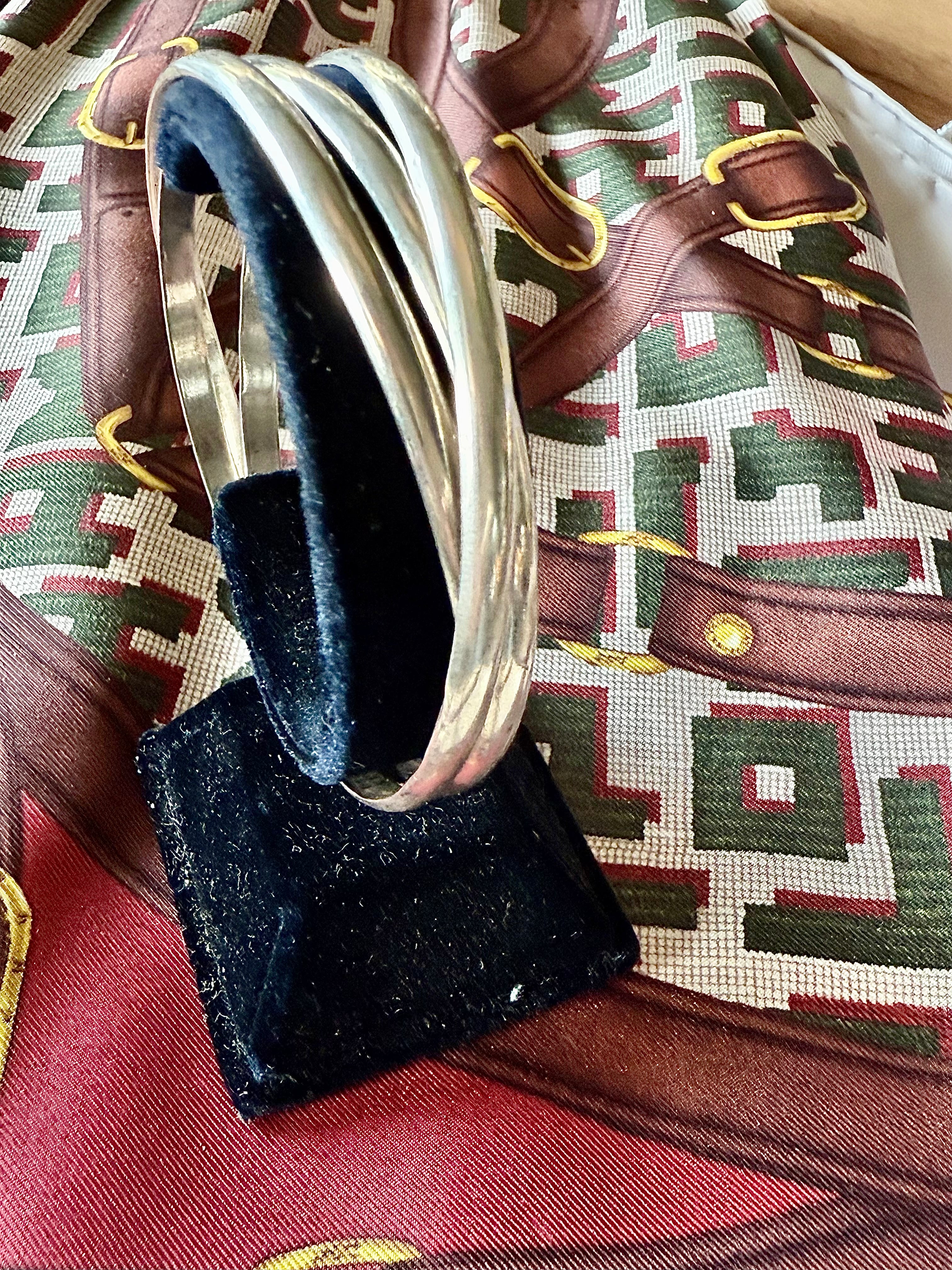 Bracelet en argent, trois anneaux - Le boudoir luxe de Solenn