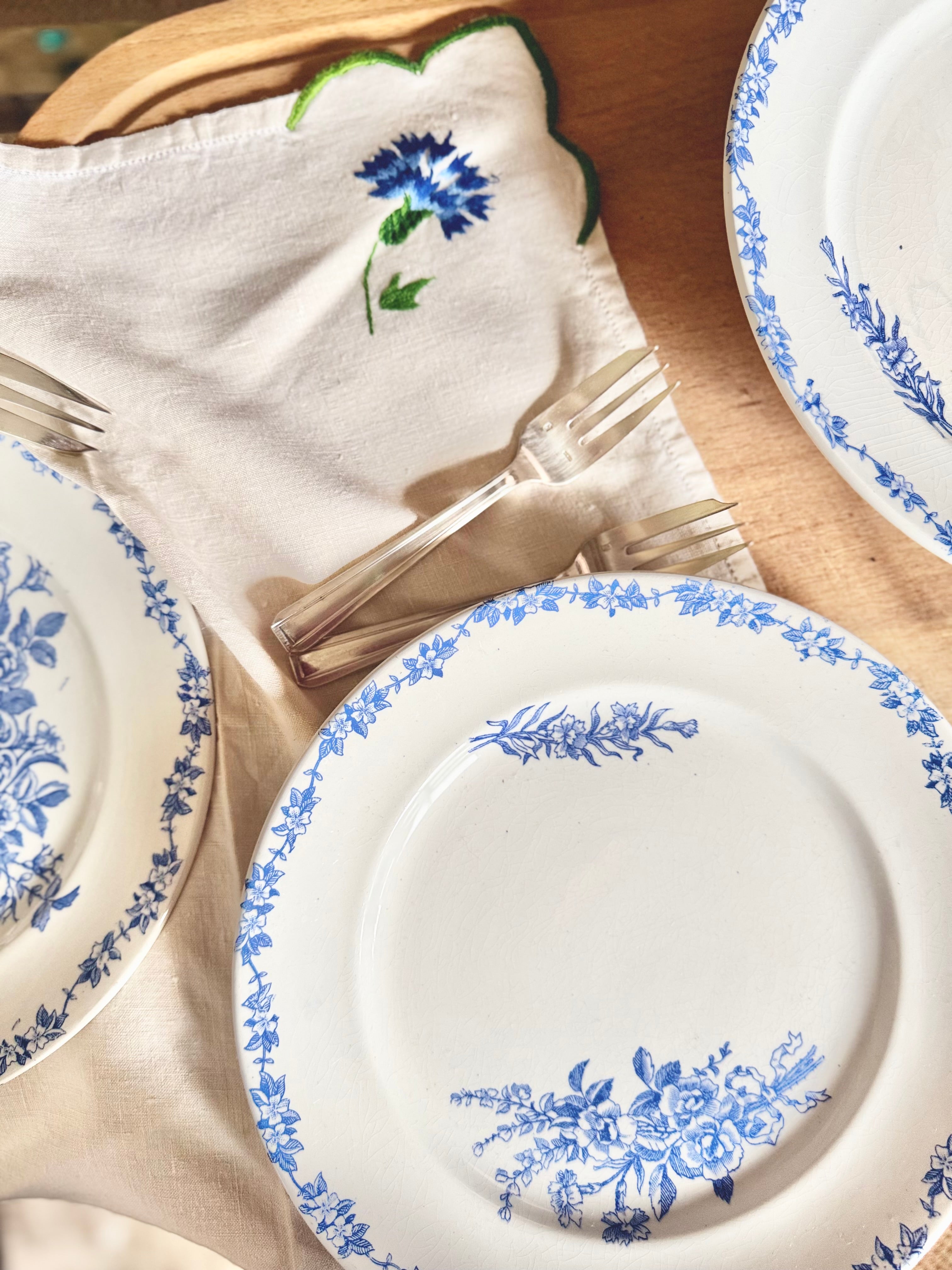 12 assiettes plates terre de fer - Le boudoir luxe de Solenn