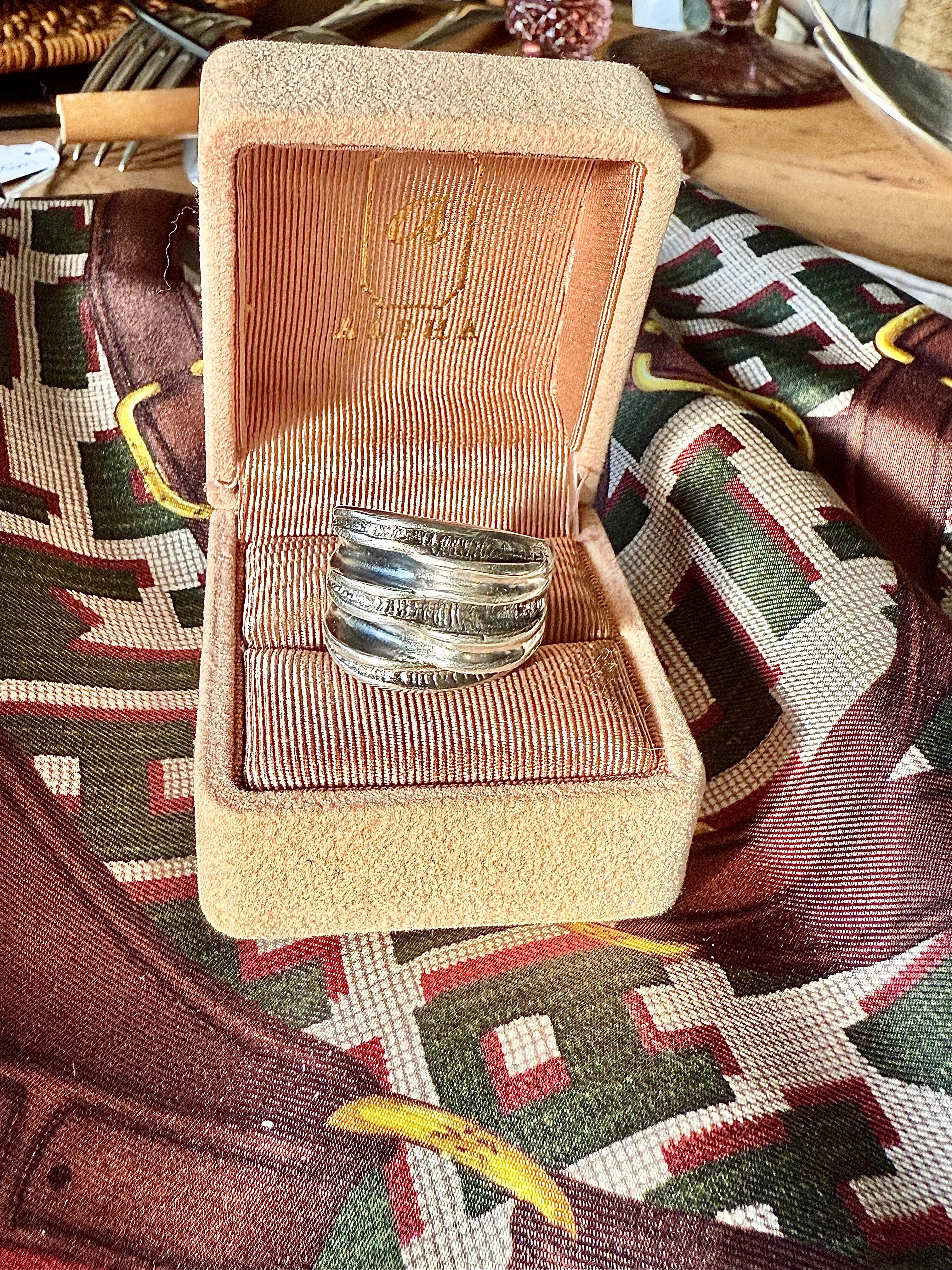 Bague asymétrique en argent - Le boudoir luxe de Solenn