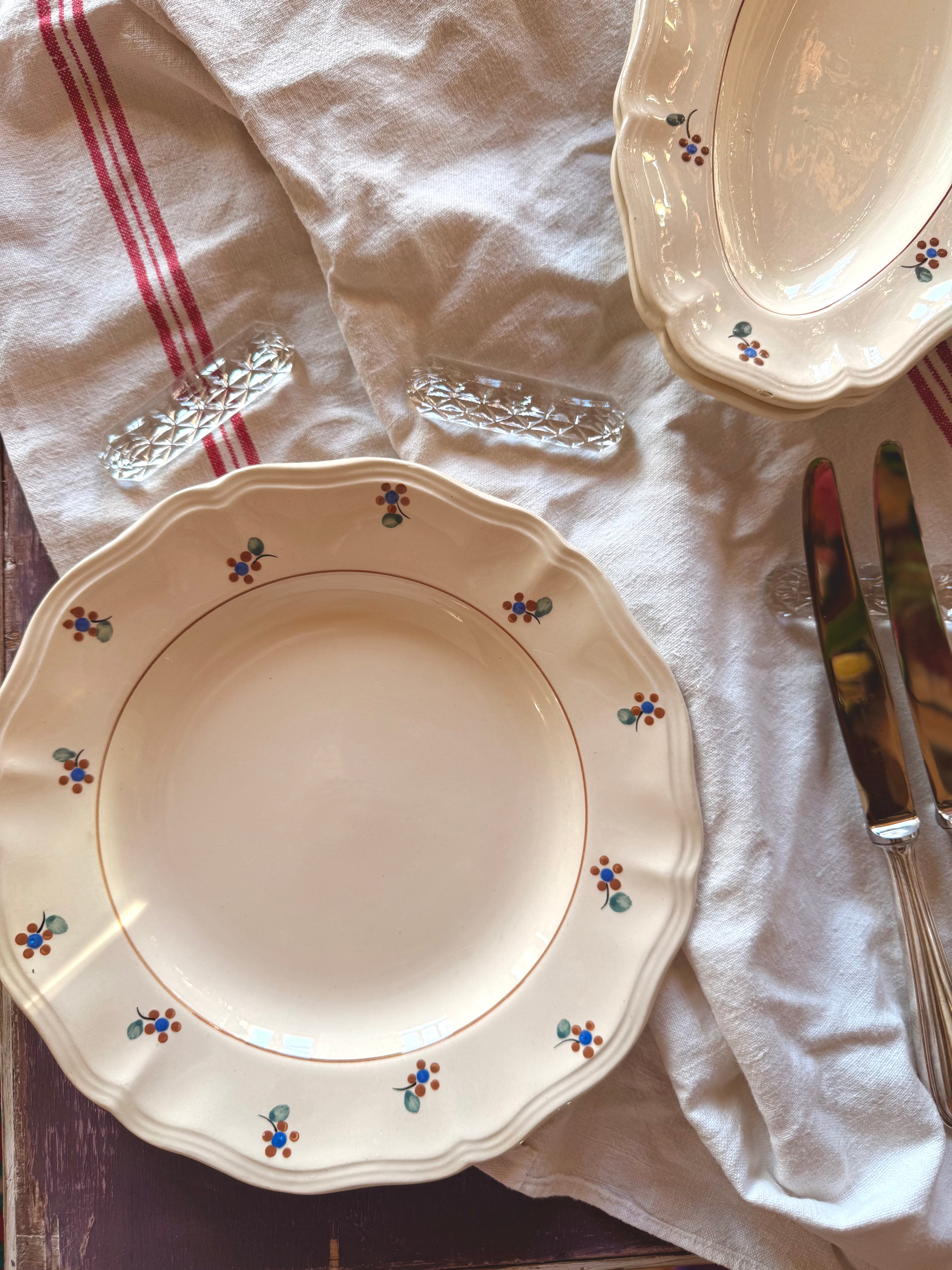 Assiettes creuses « Arromanches » Digoin Sarreguemines