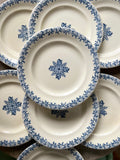 5 assiettes plates, terre de fer, fin XIX ème de Clairefontaine - Le boudoir luxe de Solenn