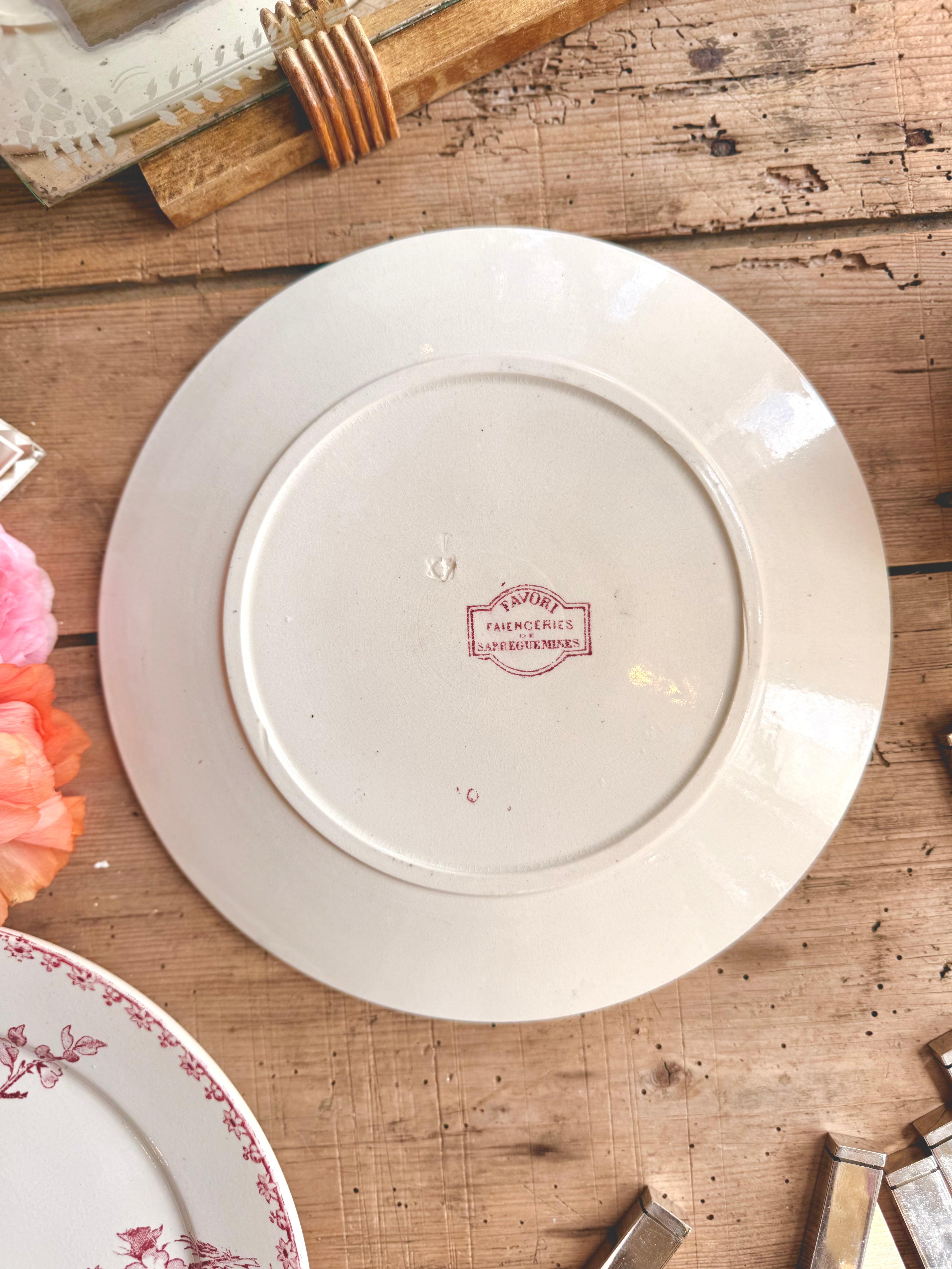 « Favori », assiettes plates, Sarreguemines