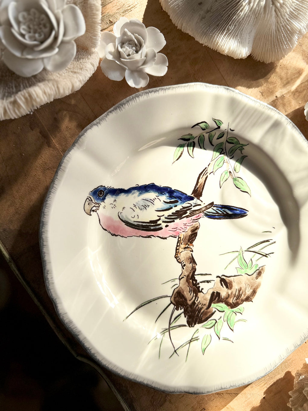 N: 27. assiette de collection « Les grands oiseaux » de Gien - Le boudoir luxe de Solenn