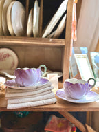 Tasse 2. Pavot, Luneville, art nouveau. - Le boudoir luxe de Solenn