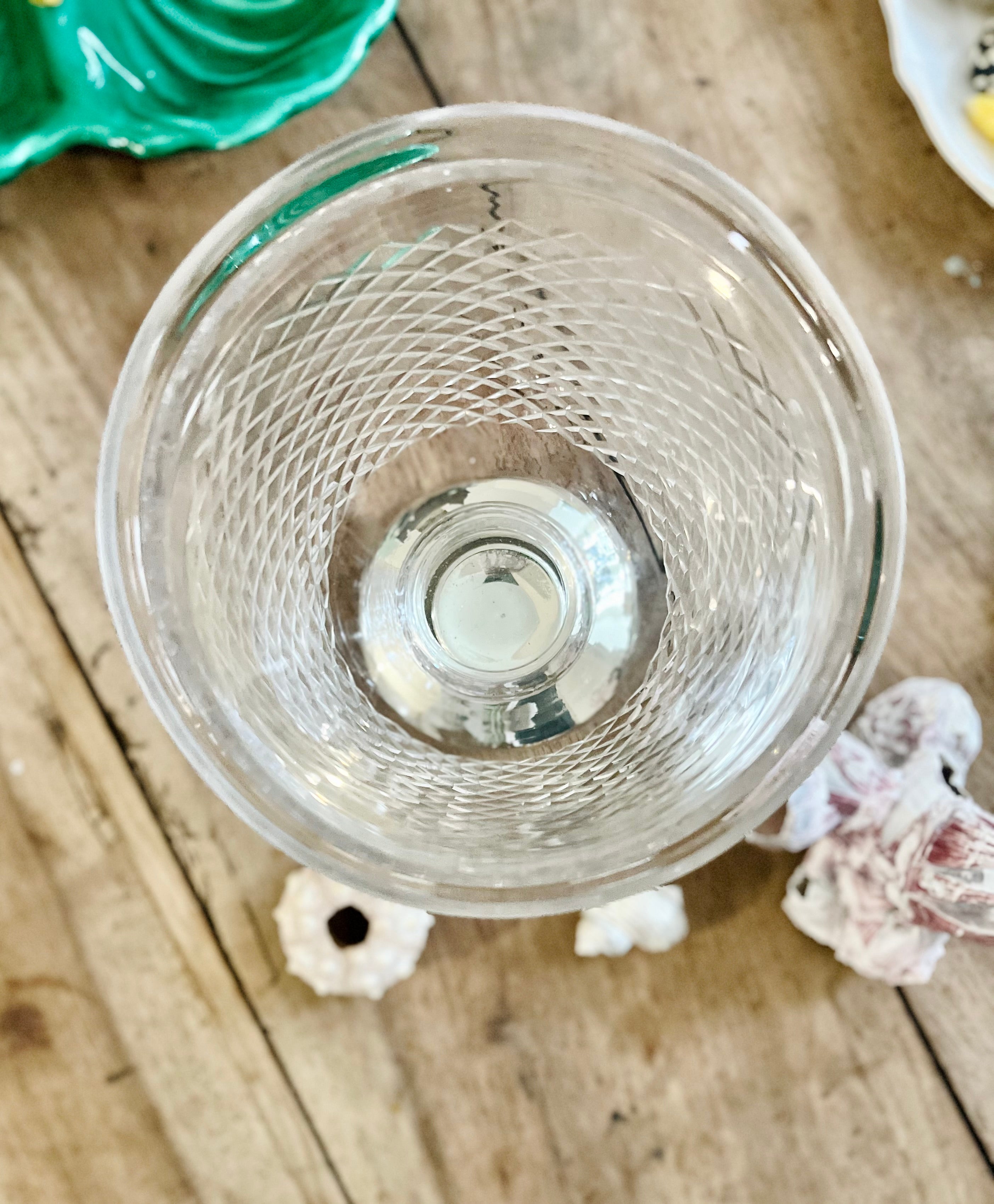 Grand vase bougeoir en cristal taillé - Le boudoir luxe de Solenn