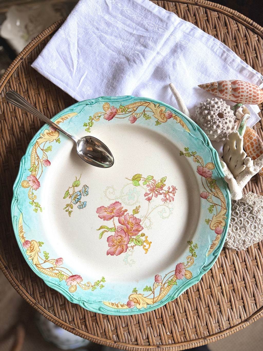 Grand plat Creil et Montereau « Saint Cloud » XIX ème